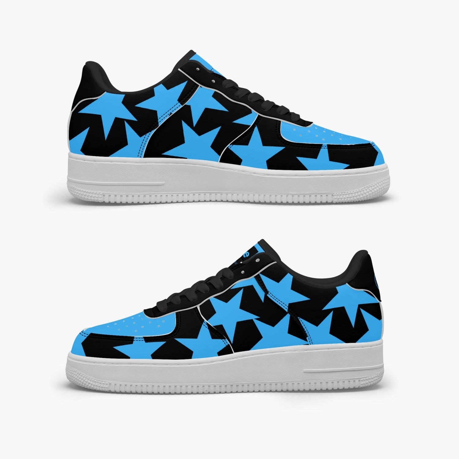 GFACE AF1 Unisex Blue All star Low-Top Leather Sports Sneakers