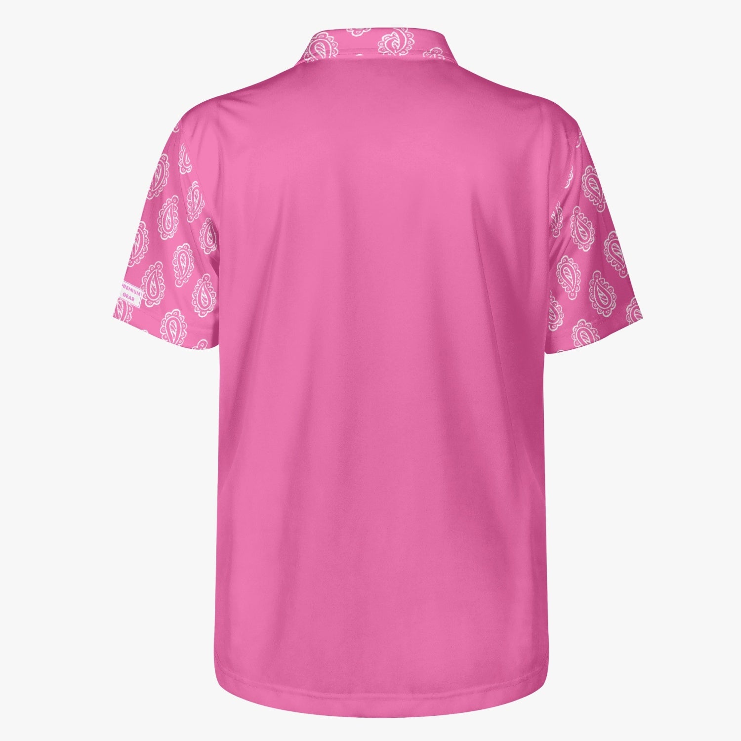 Gface Men's Pink Bandana Polo Shirt