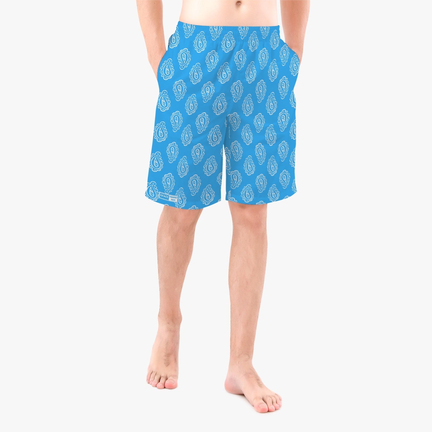 Gface Men’s Blue Bandana Shorts