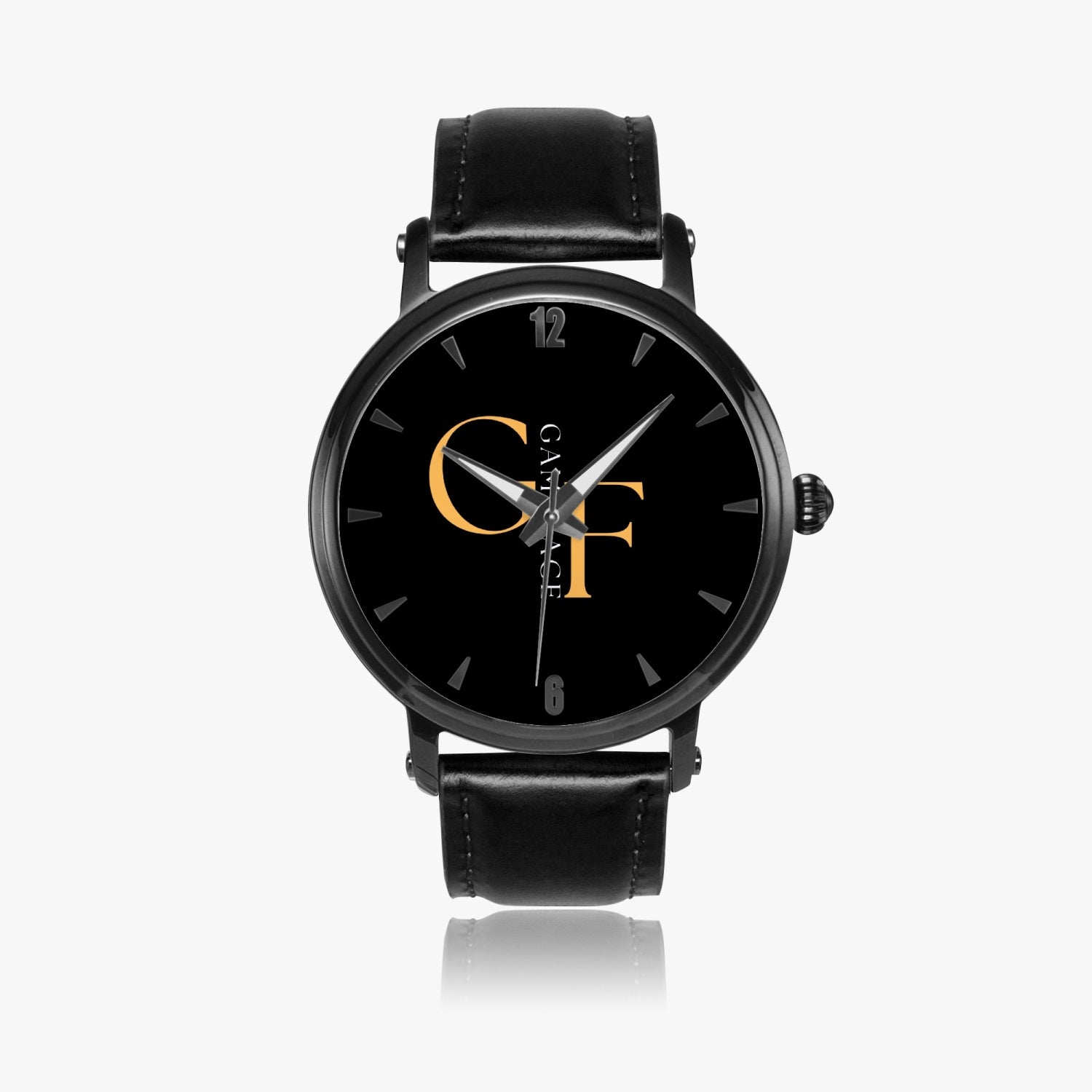 GFACE Unisex 46mm Automatic Watch (Black) no batteries required