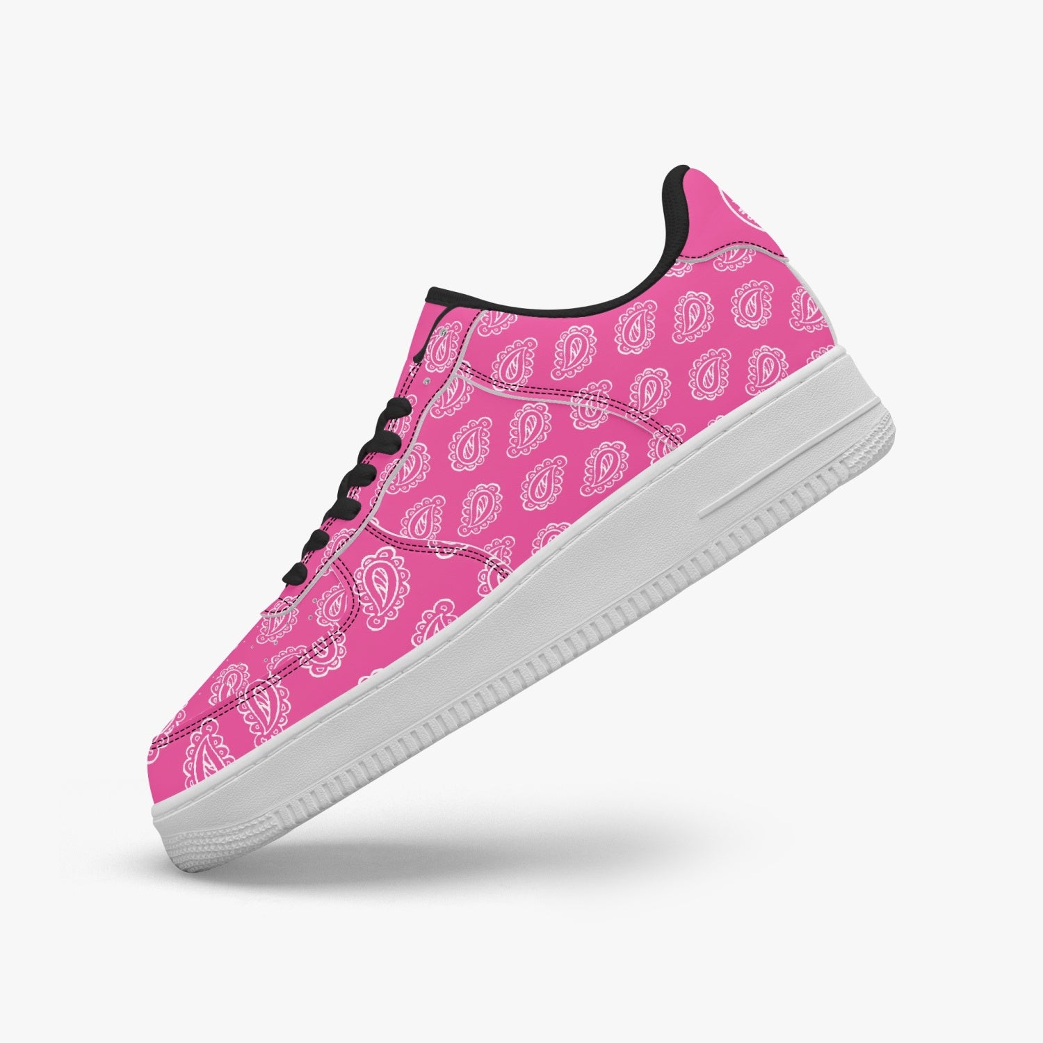 Gface AF1 Pink Bandana Low-Top Leather Sneakers