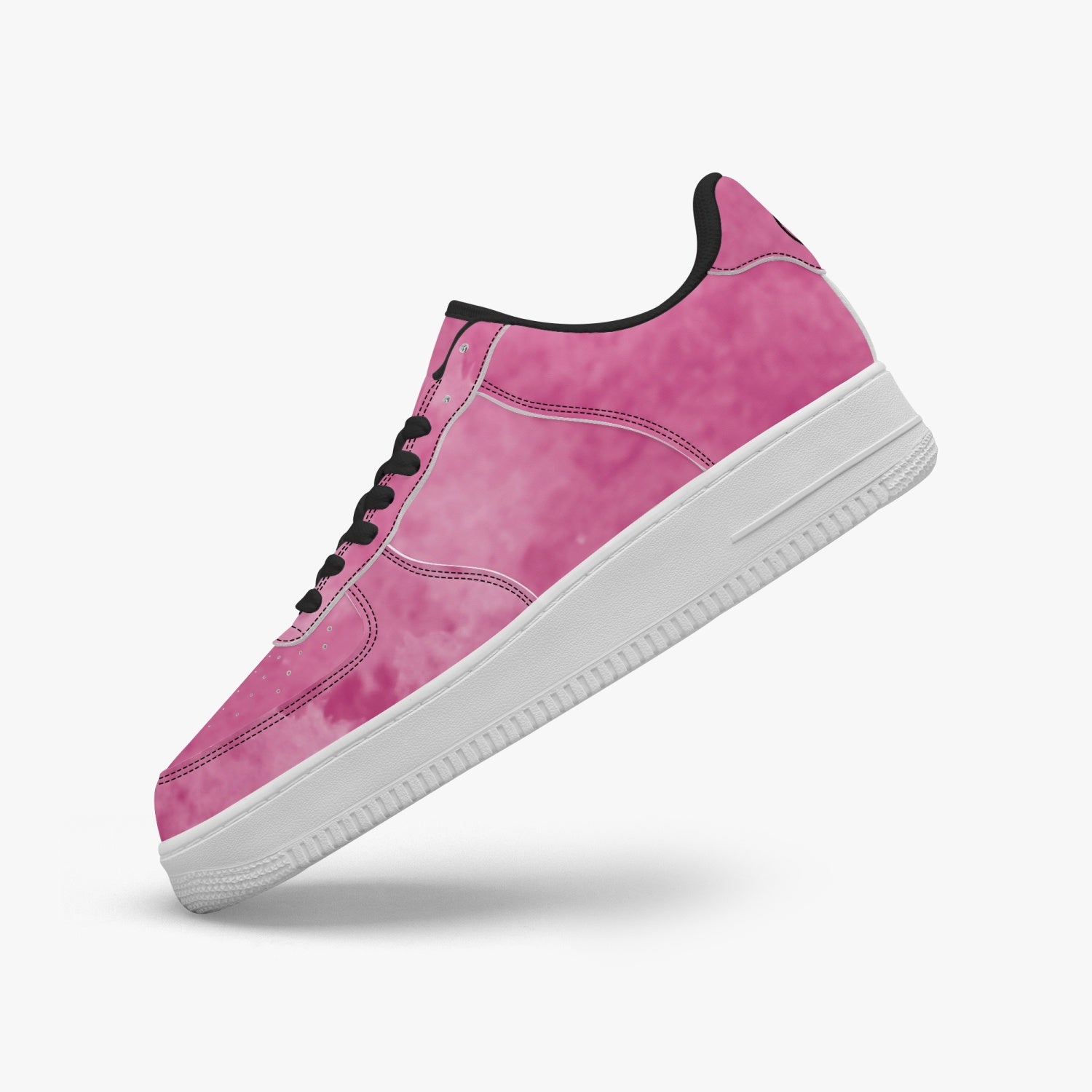 Gface AF1 Unisex Stone Wash Pink  Low-Top Leather Sports Sneakers