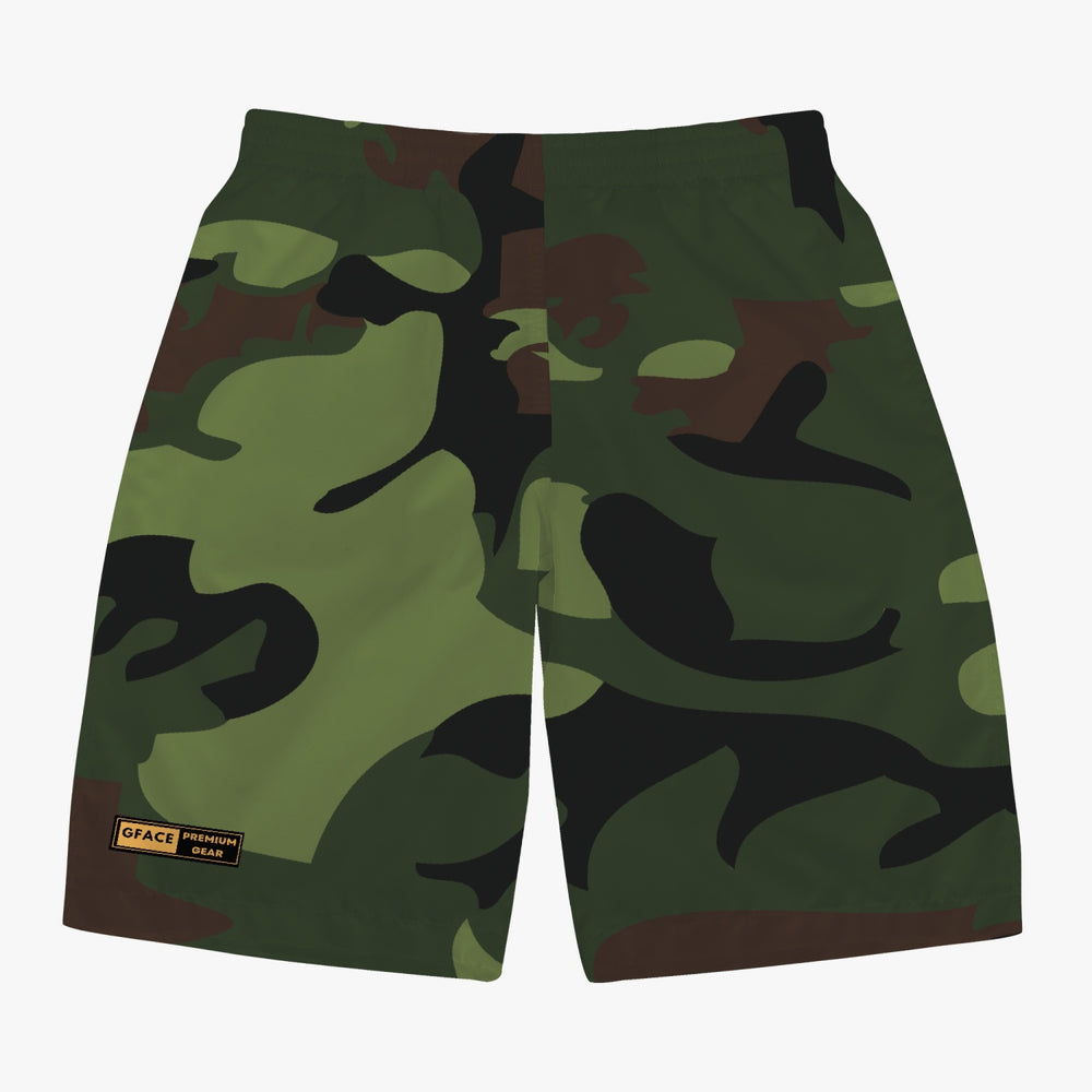 GFACE Men’s Green Camo-Incognito Shorts