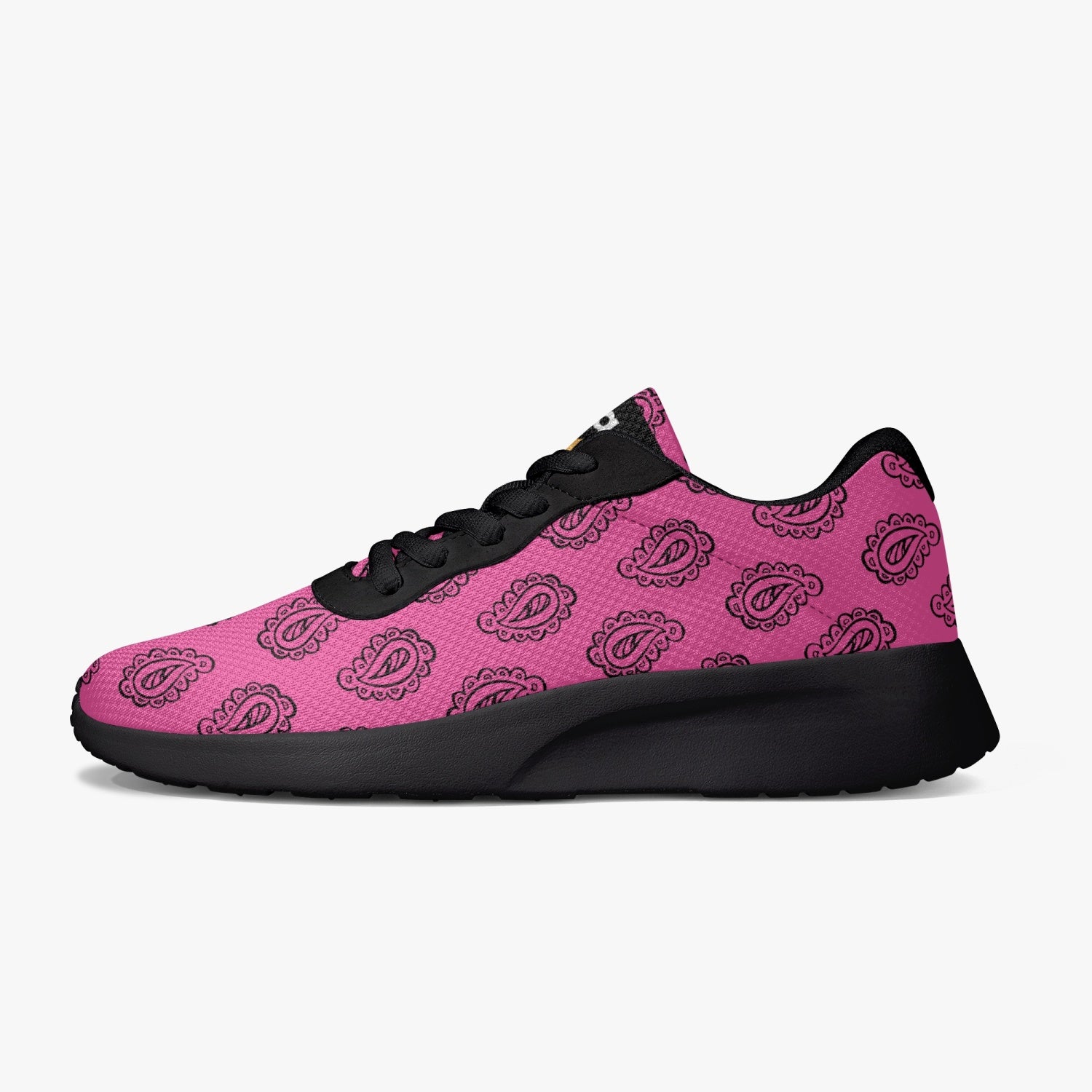 Gface Pink Bandana Unisex Lifestyle Mesh Running Shoes - Black