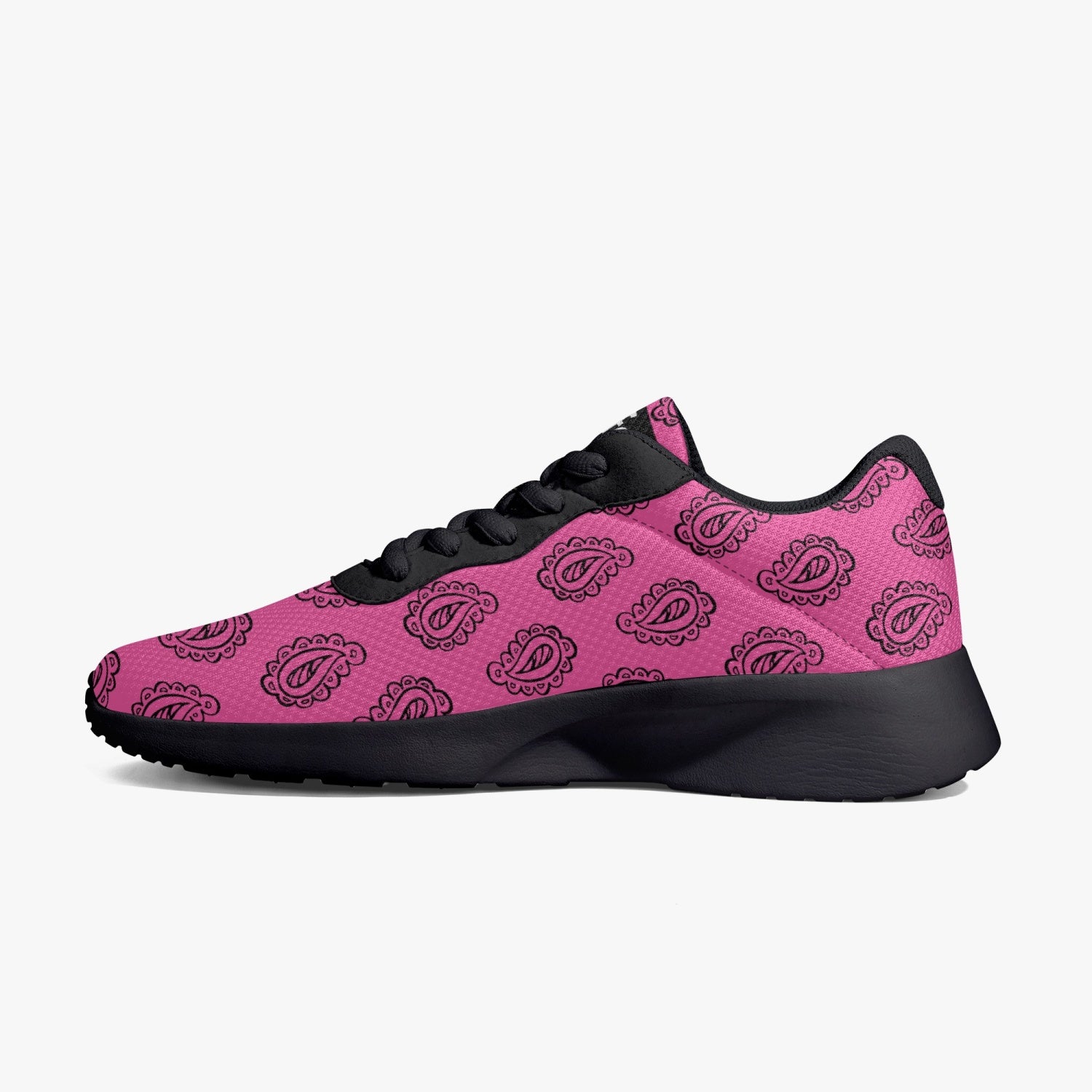 Gface Pink Bandana Unisex Lifestyle Mesh Running Shoes - Black