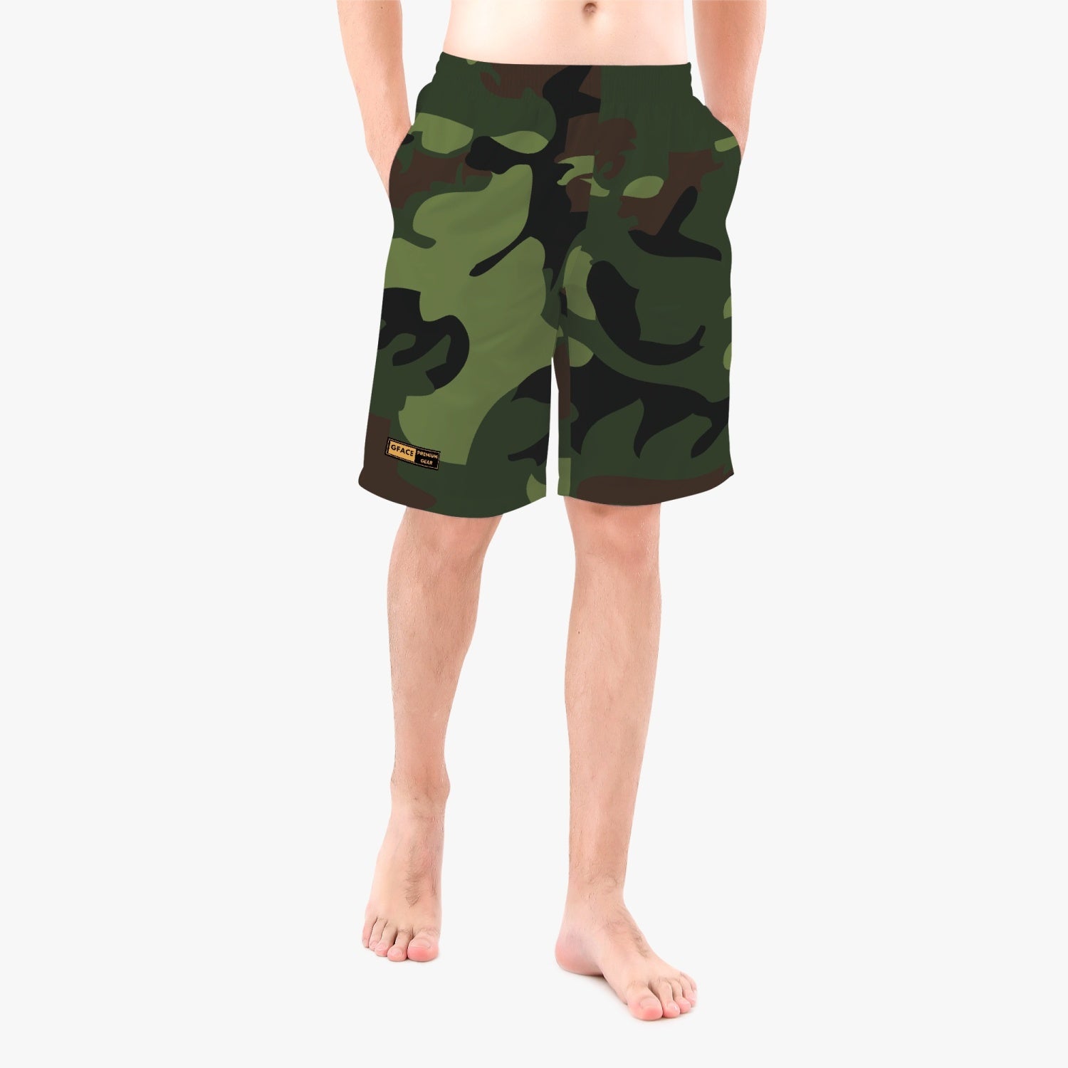 GFACE Men’s Green Camo-Incognito Shorts