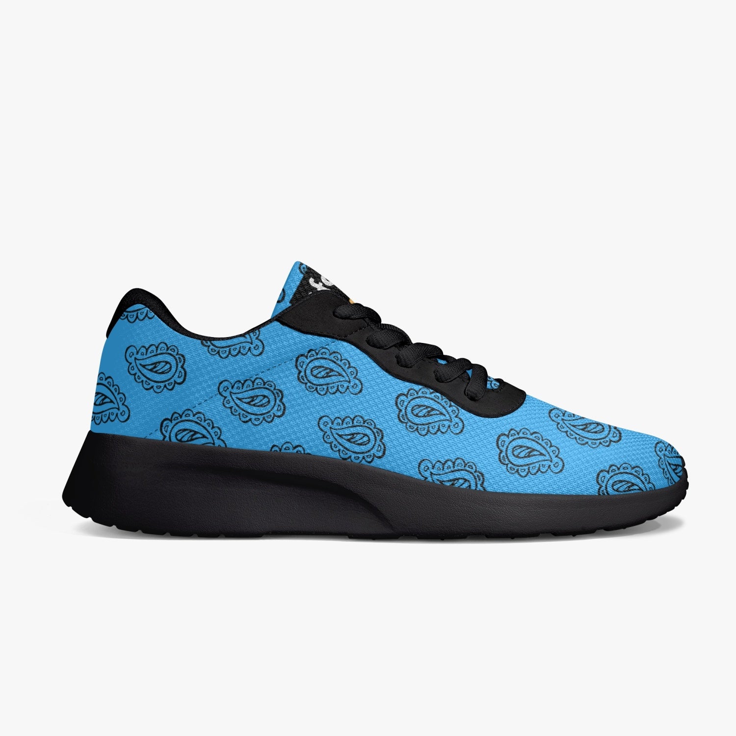 Gface Blue Bandana Unisex Lifestyle Mesh Running Shoes - Black