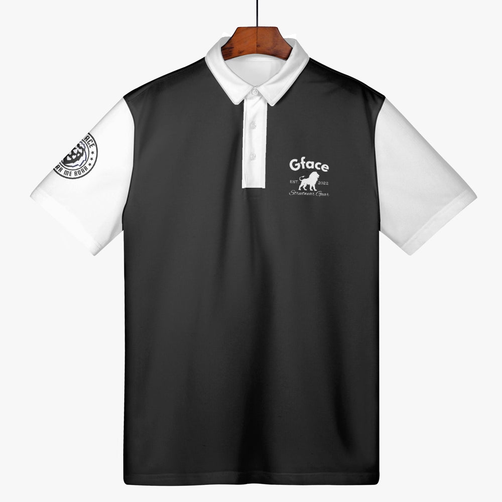 Gface Men's Black/White Polo Shirt