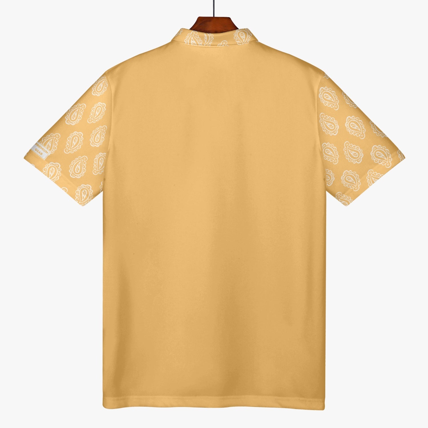 Gface Men's Gold Bandana Polo Shirt