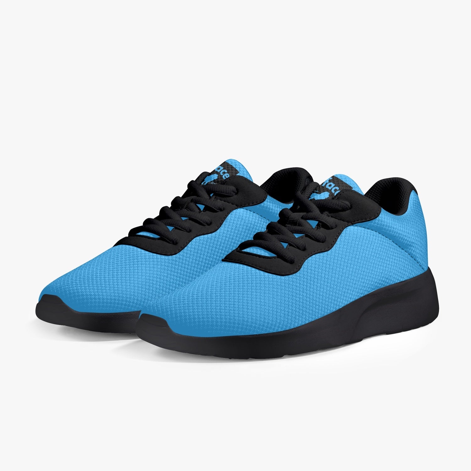 Gface Blue Unisex Lifestyle Mesh Running Shoes - Black