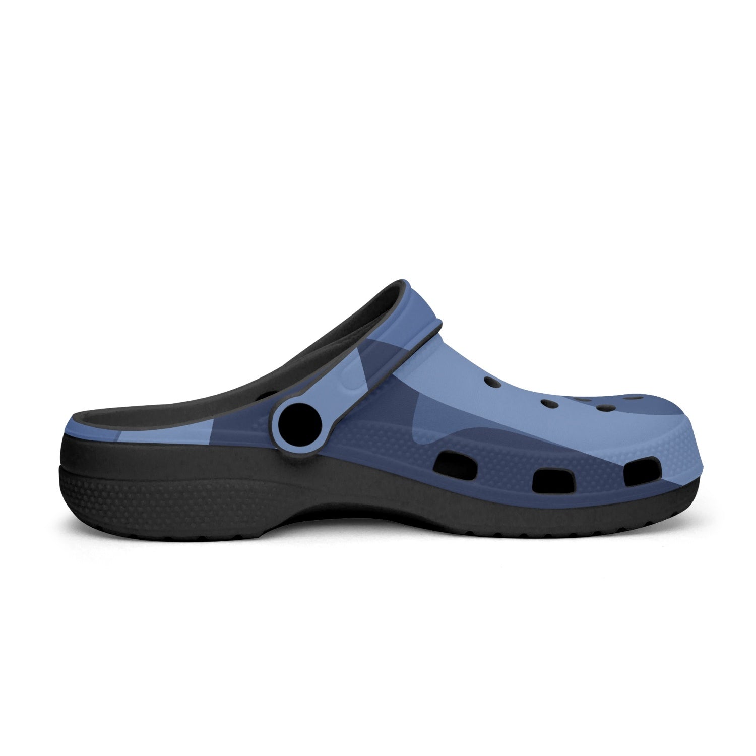 GFACE Unisex Black-base BLUE Camo-Incognito Clogs