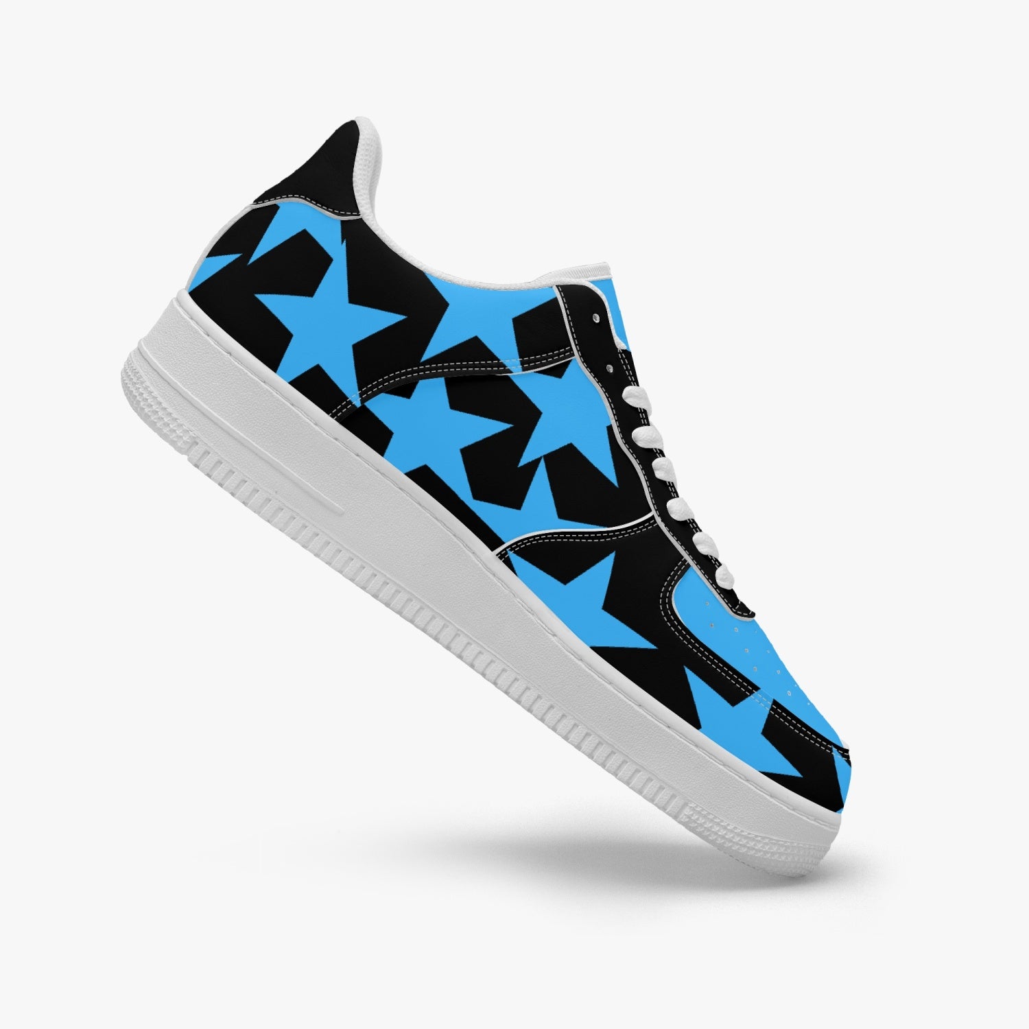 GFACE AF1 Unisex Blue All star Low-Top Leather Sports Sneakers