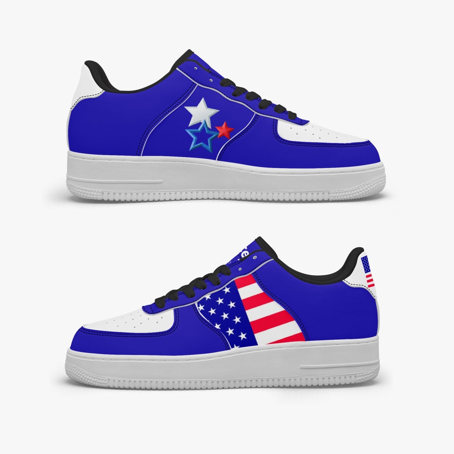 Gface PRIDE USA AF1 Unisex Low-Top Leather Sports Sneakers