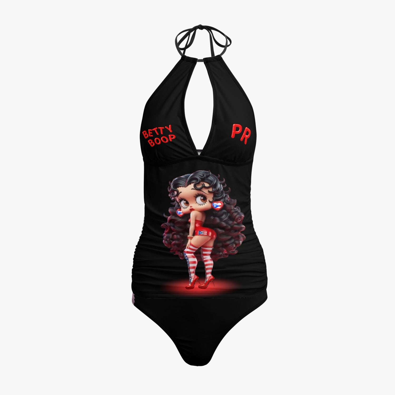 1033. GFACE Halter Top Two-Piece Tankini Swimsuit  BETTY BOOP PURTO RICO