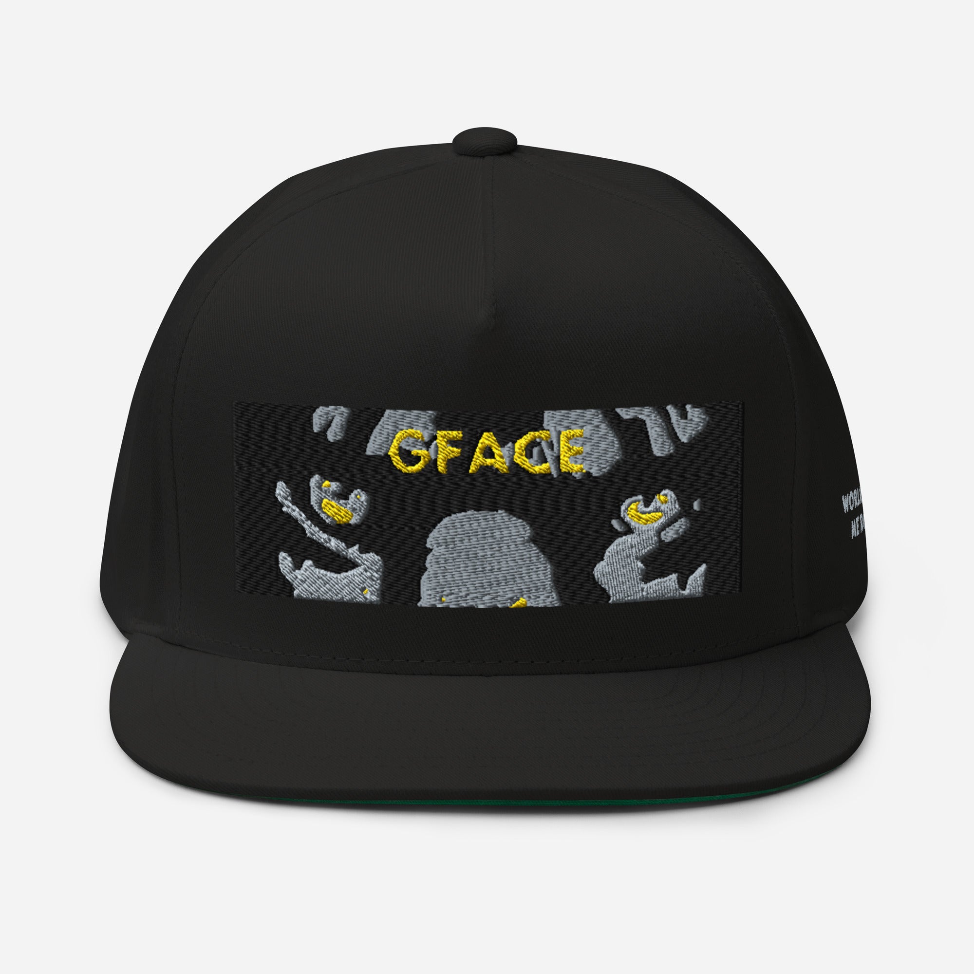 Flat Bill Cap Gface Lion Logo World Hear Me Roar slogan