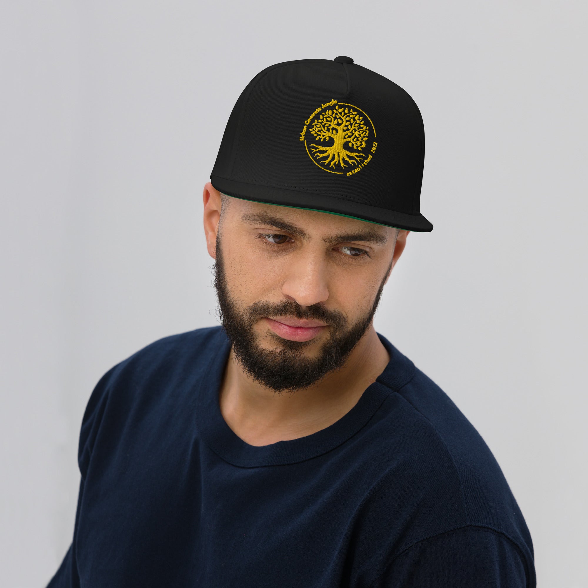 Flat Bill Cap Gold GFACE Urban Concrete Jungle