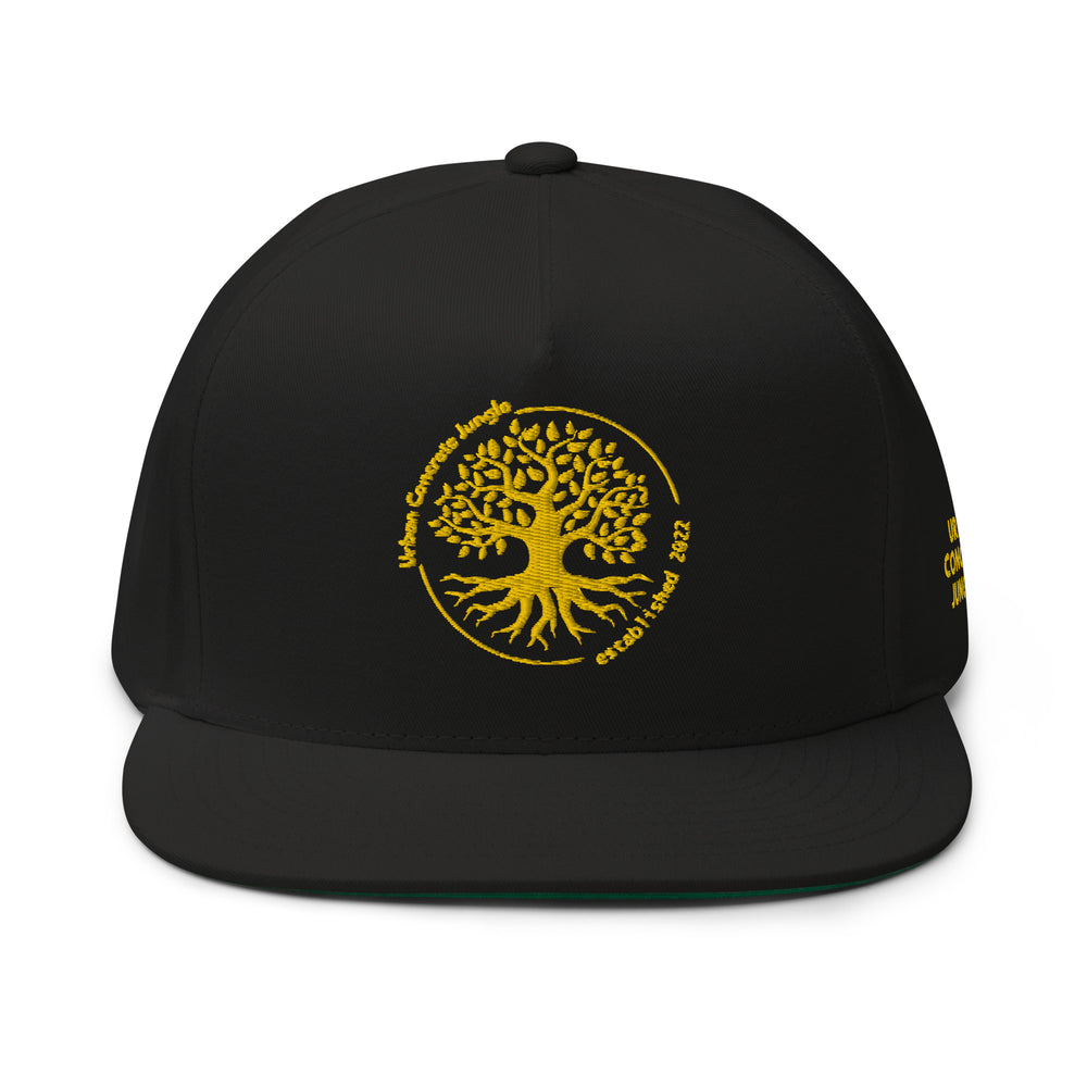 Flat Bill Cap Gold GFACE Urban Concrete Jungle