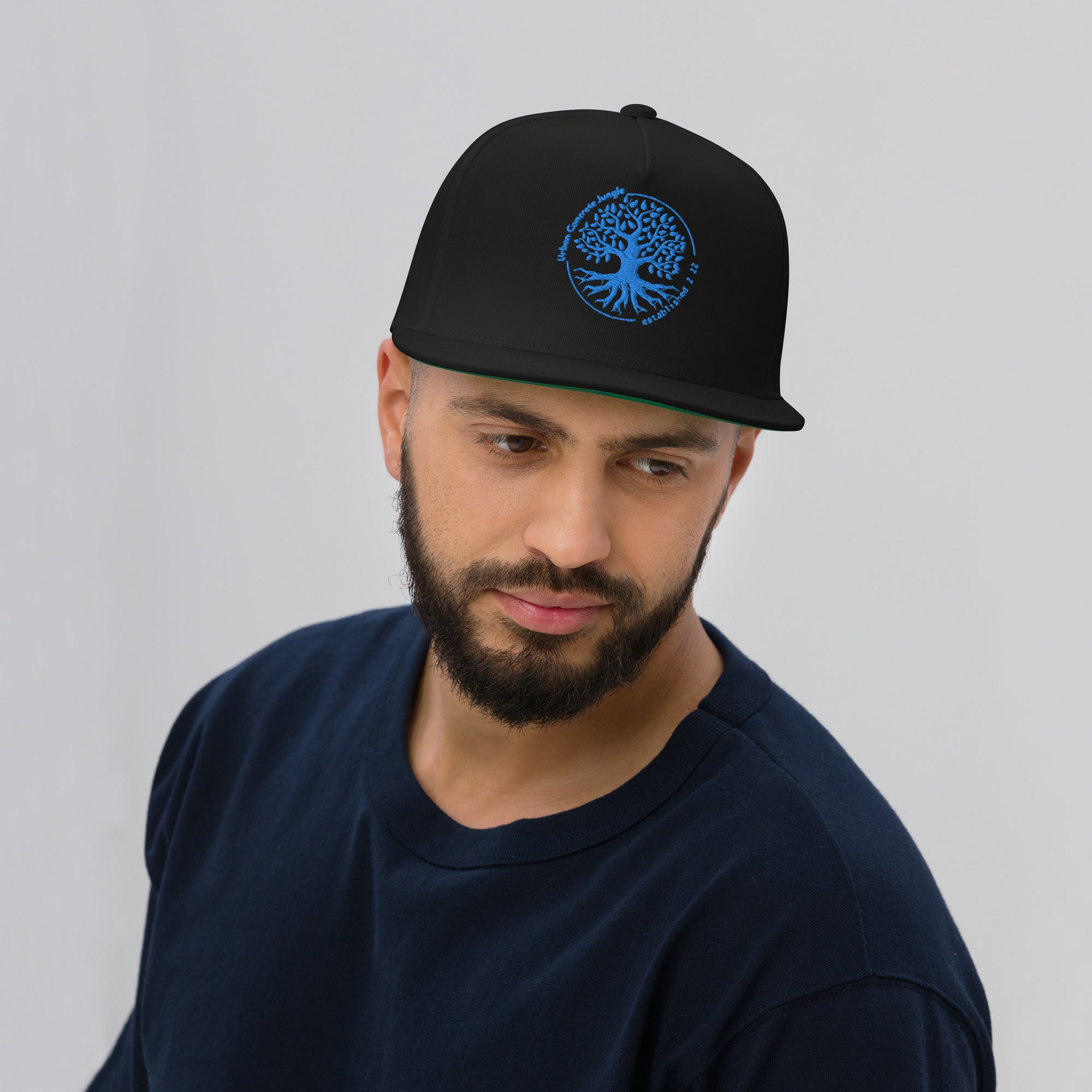 Flat Bill Cap Multi Colors) Gface Urban Concrete Jungle