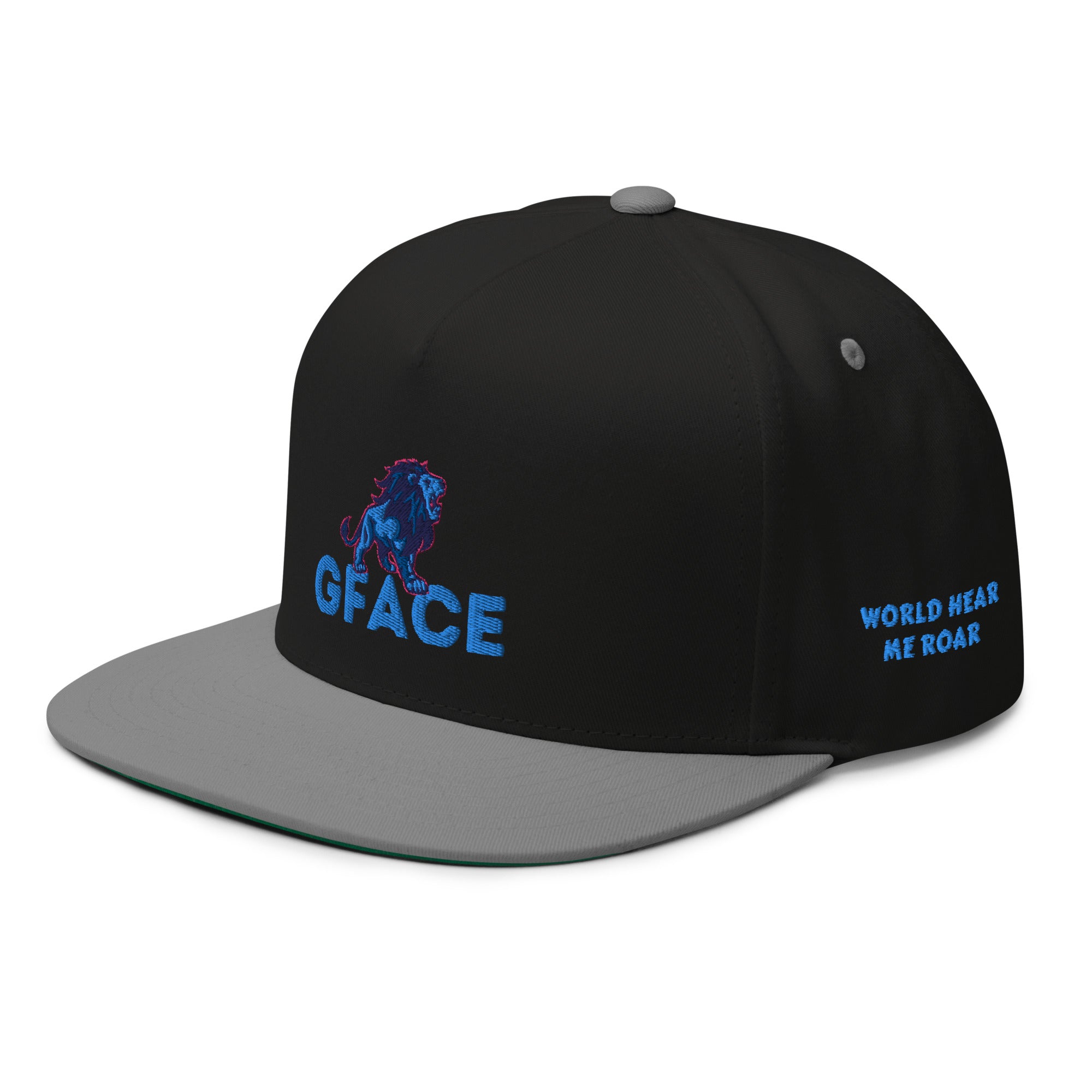 Flat Bill Cap Gface Lion Logo (MULTIPLE COLORS)