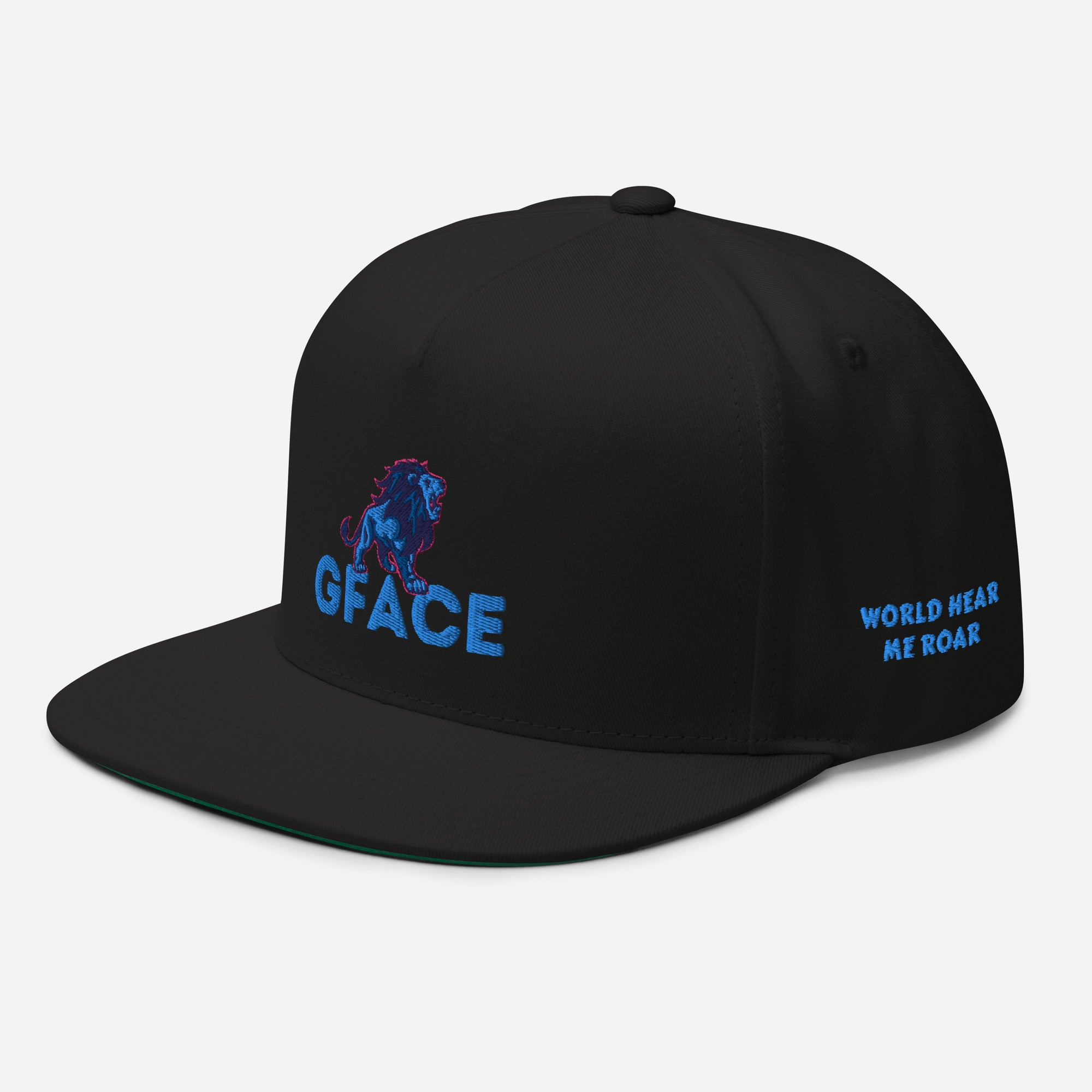 Flat Bill Cap Gface Lion Logo (MULTIPLE COLORS)