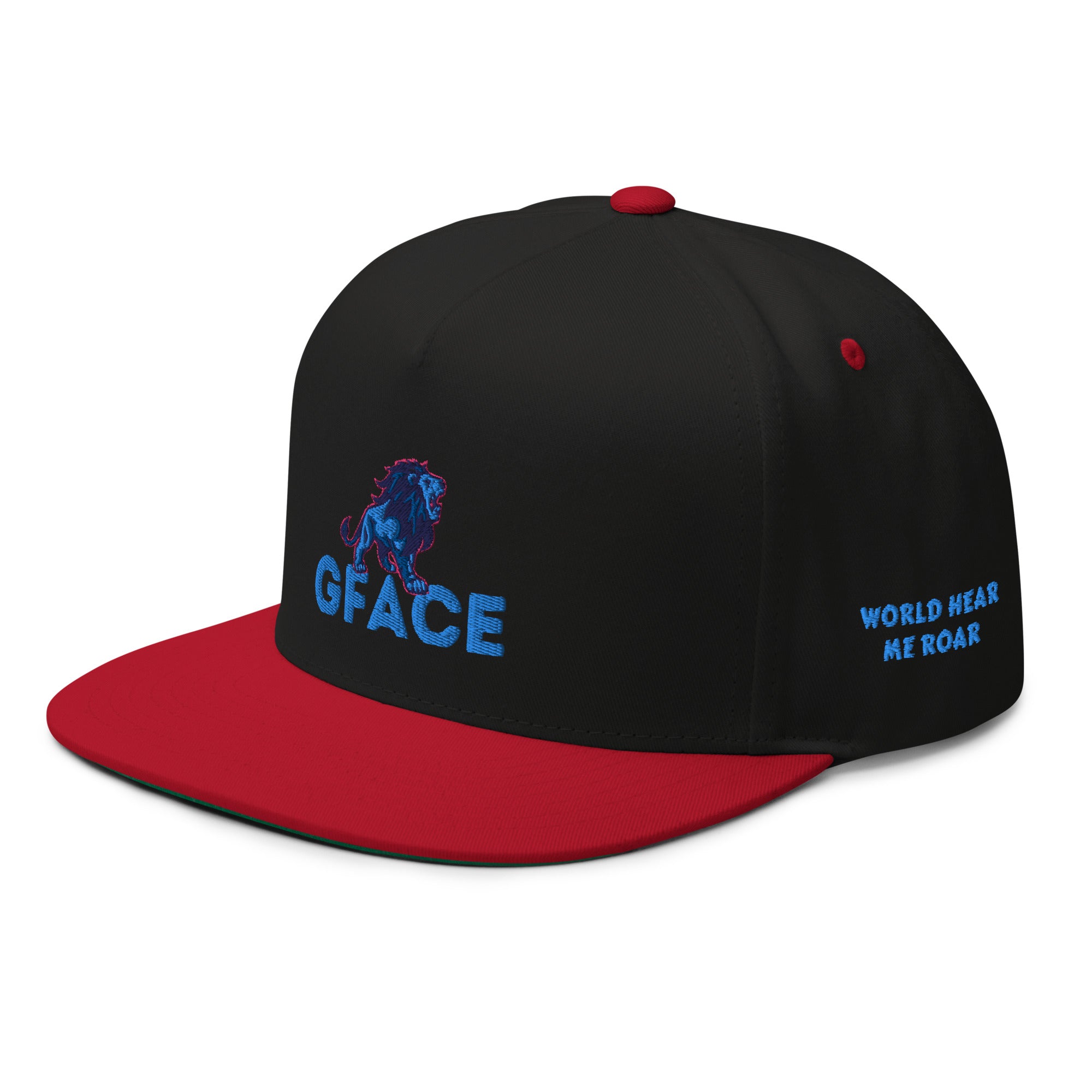 Flat Bill Cap Gface Lion Logo (MULTIPLE COLORS)