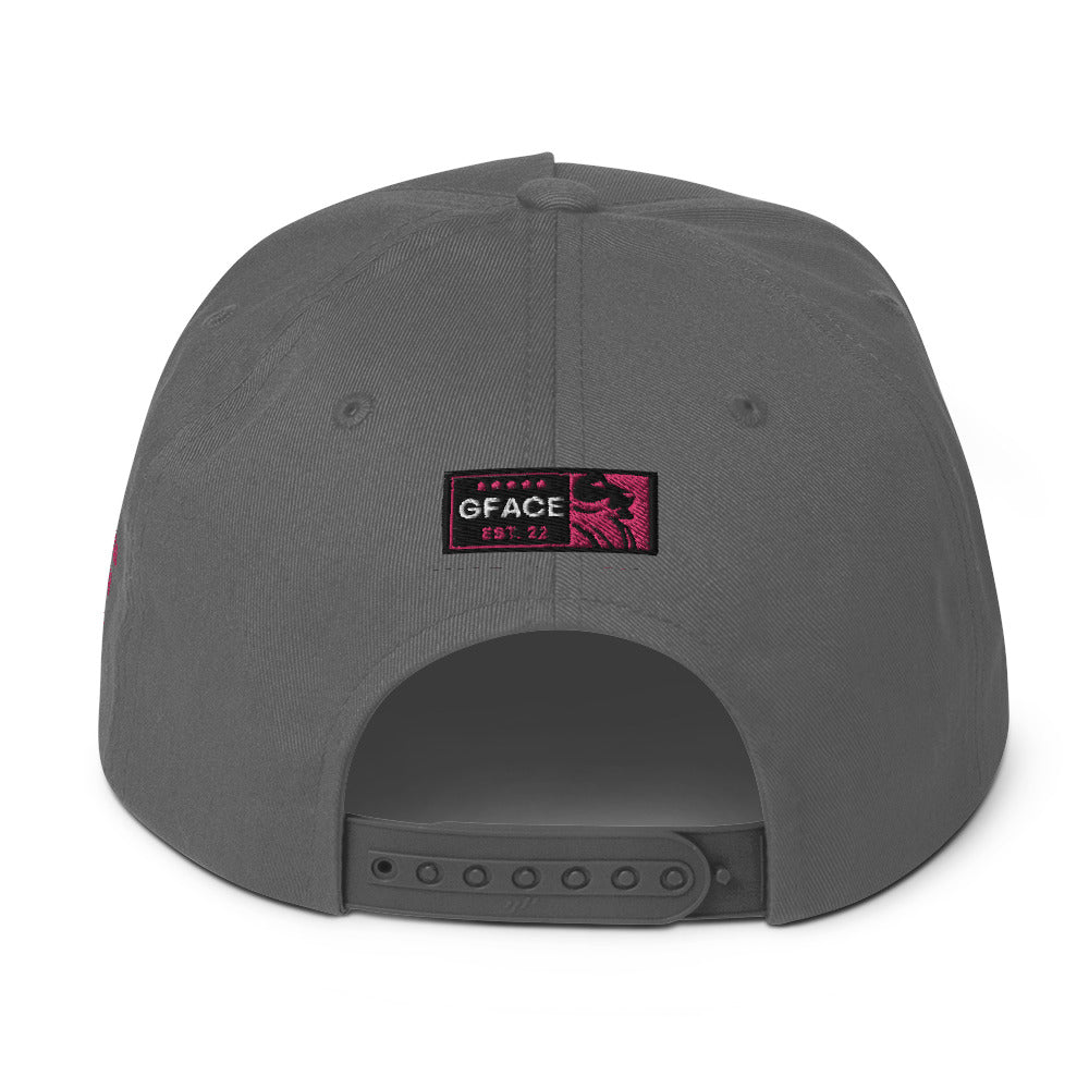 Flat Bill Cap Gface Lion Logo (Multiple Colors)