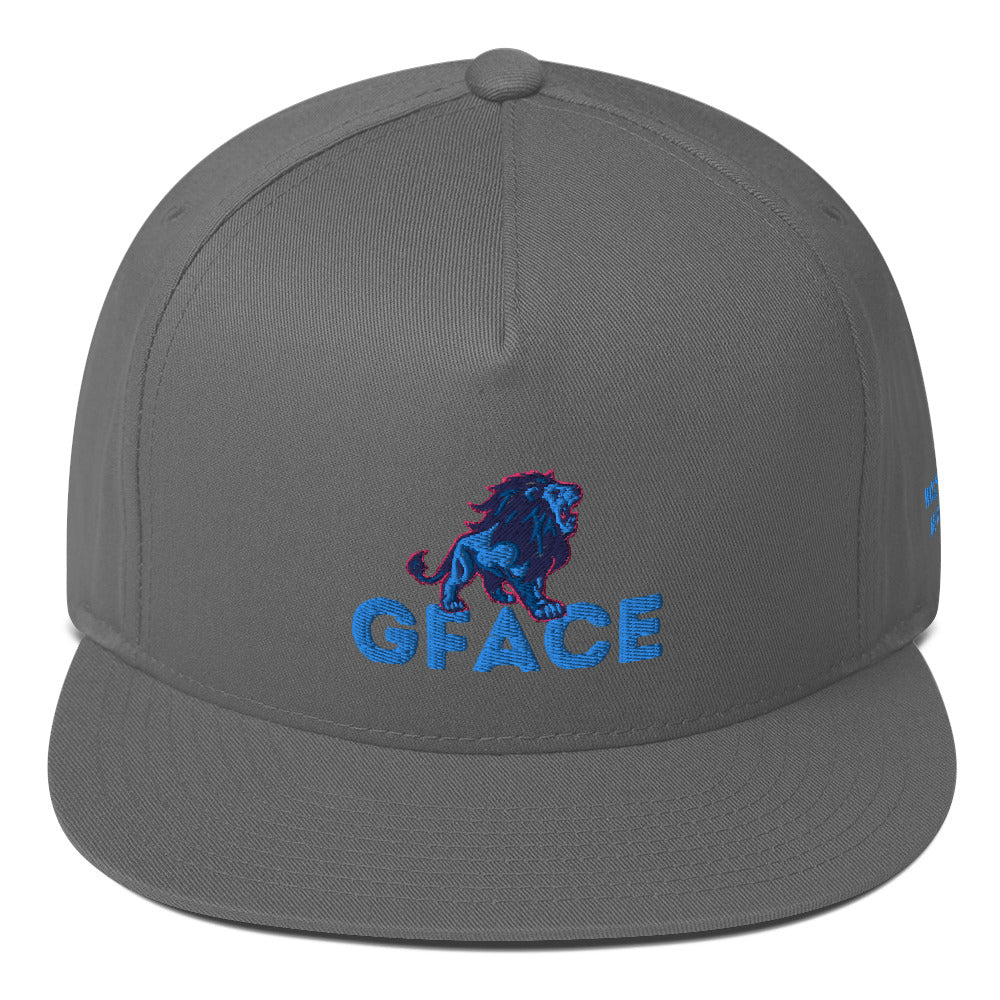 Flat Bill Cap Gface Lion Logo (MULTIPLE COLORS)