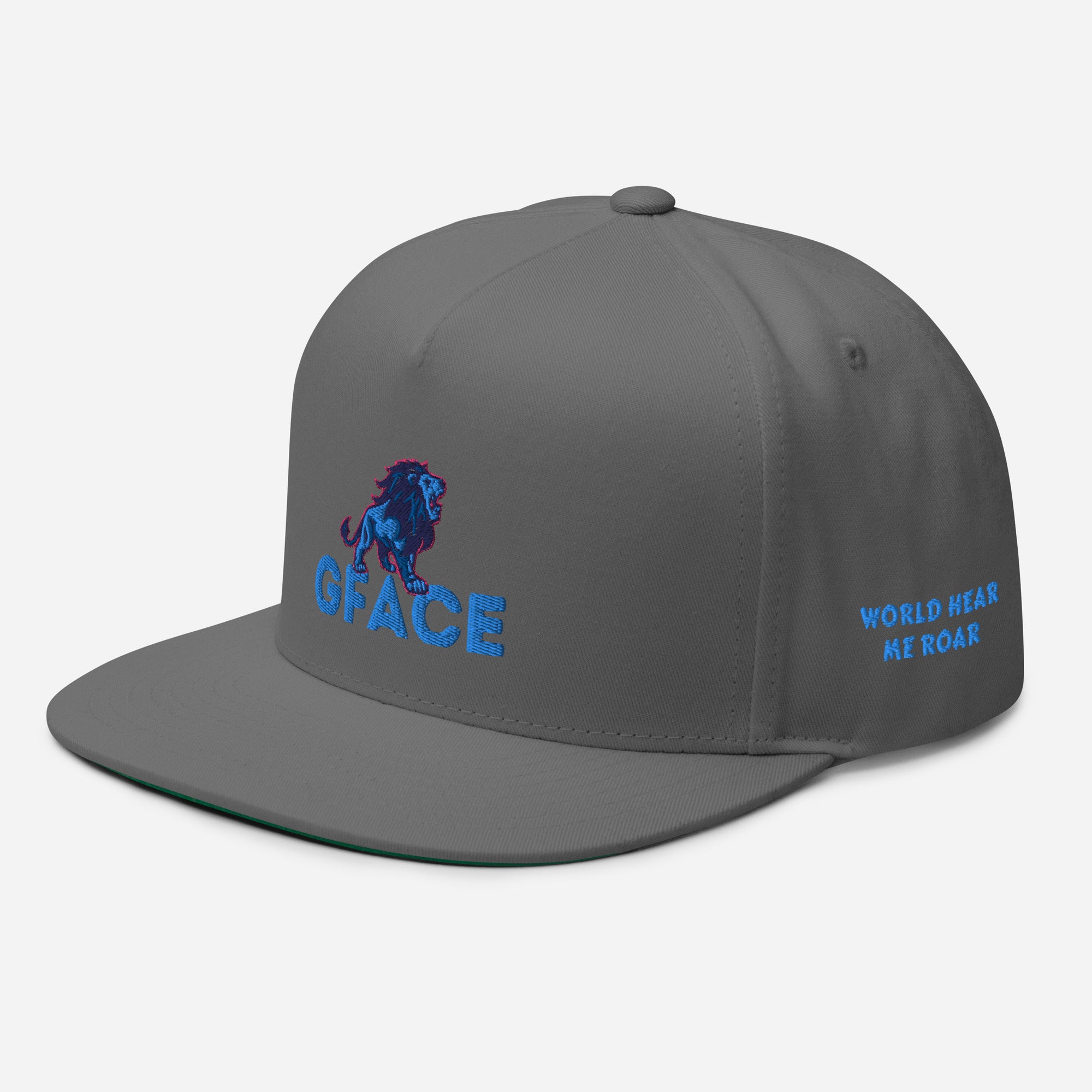 Flat Bill Cap Gface Lion Logo (MULTIPLE COLORS)