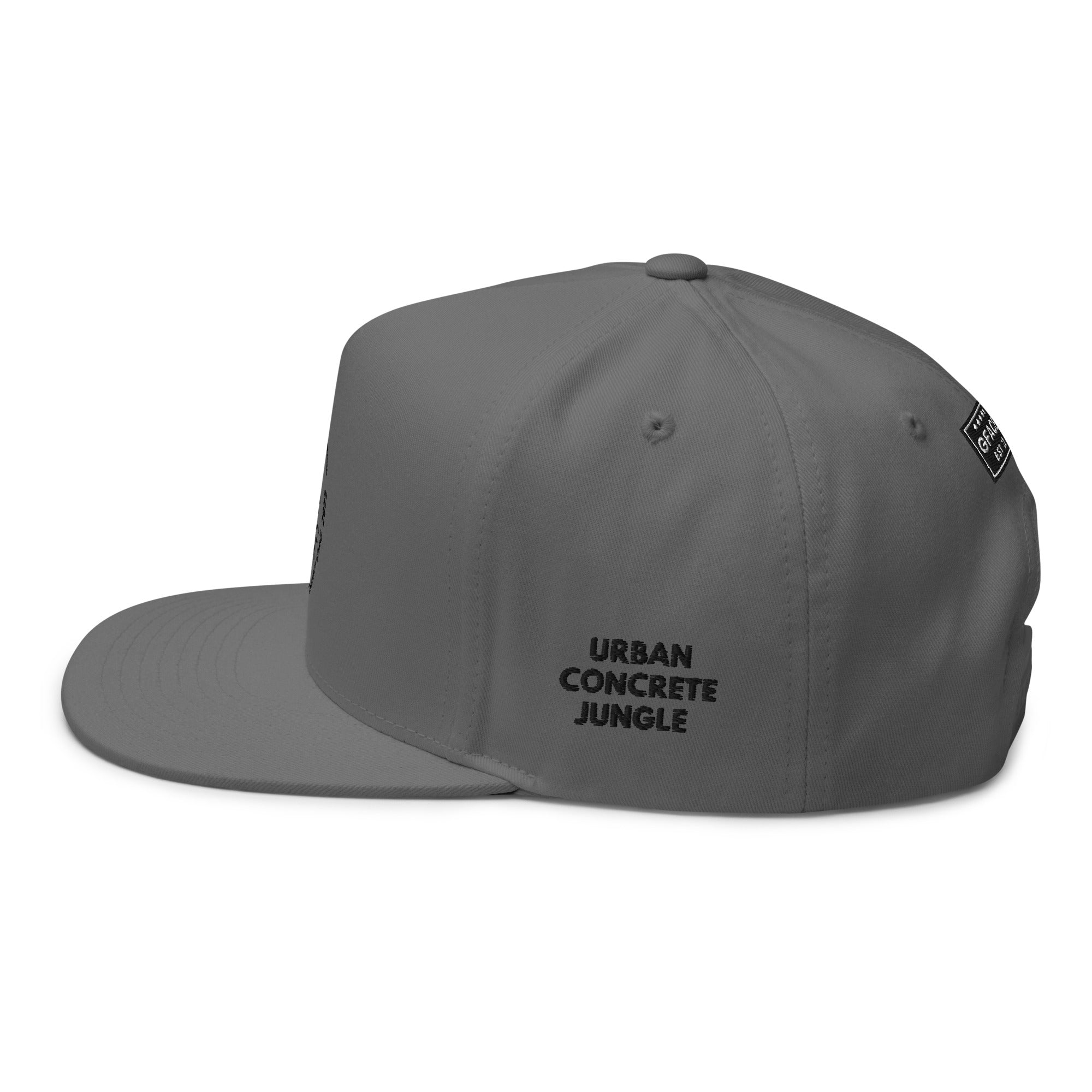 Flat Bill Cap (Multiple Colors) Gface Urban Concrete Jungle