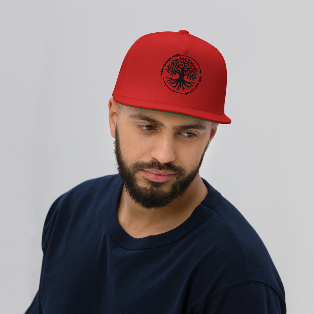 Flat Bill Cap (Multiple Colors) Gface Urban Concrete Jungle