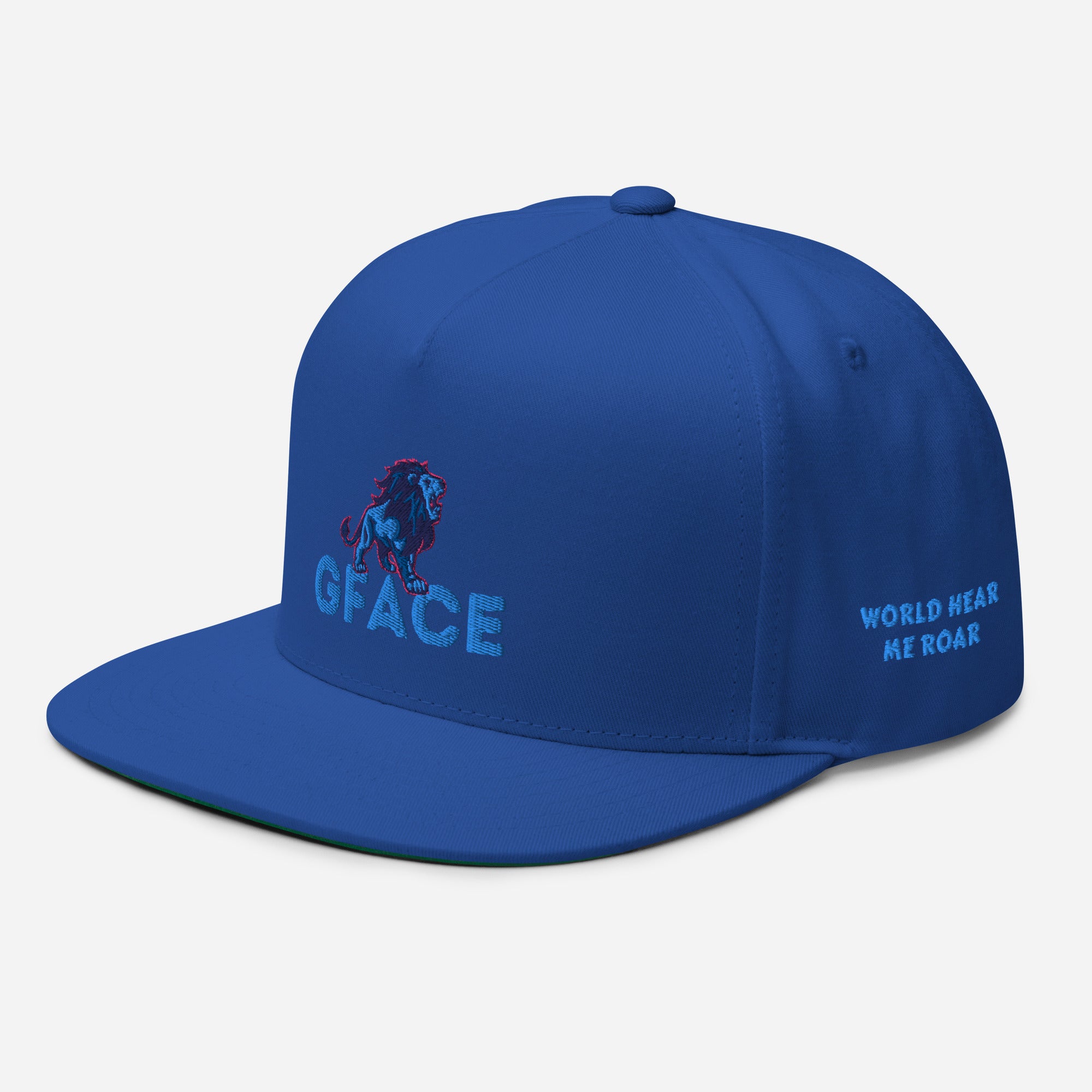 Flat Bill Cap Gface Lion Logo (MULTIPLE COLORS)