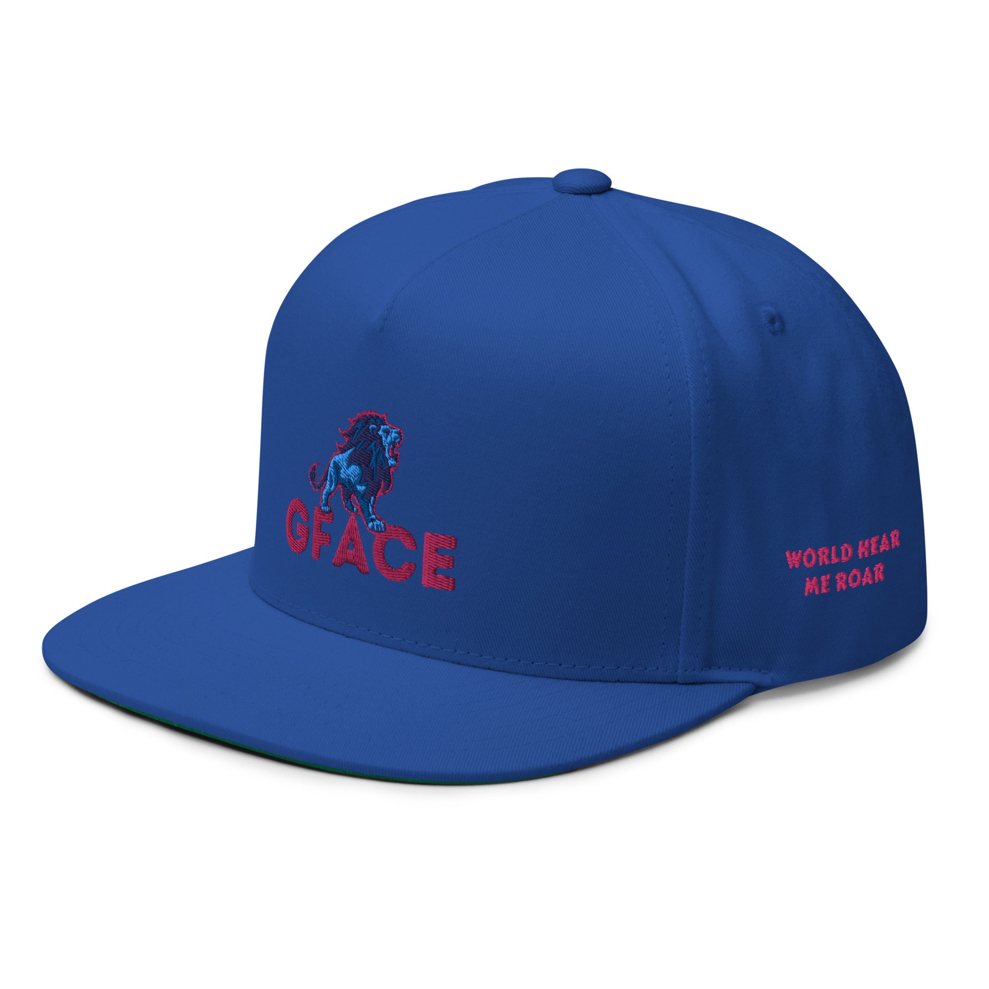 Flat Bill Cap Gface Lion Logo (Multiple Colors)