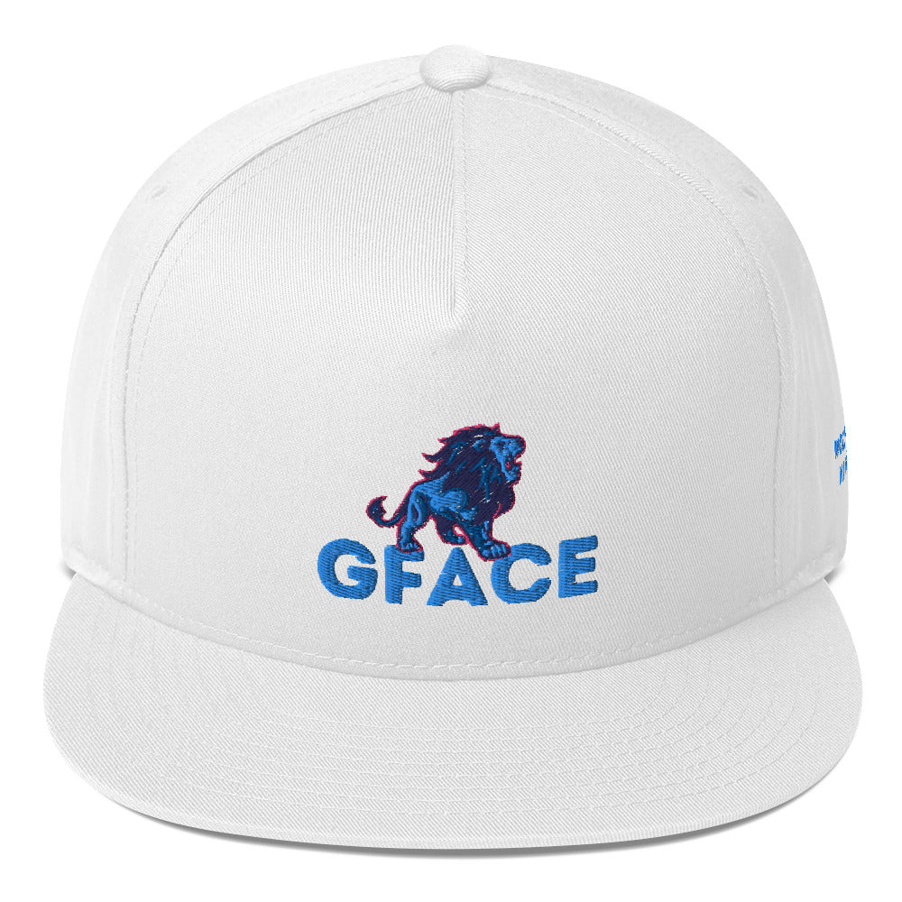 Flat Bill Cap Gface Lion Logo (MULTIPLE COLORS)