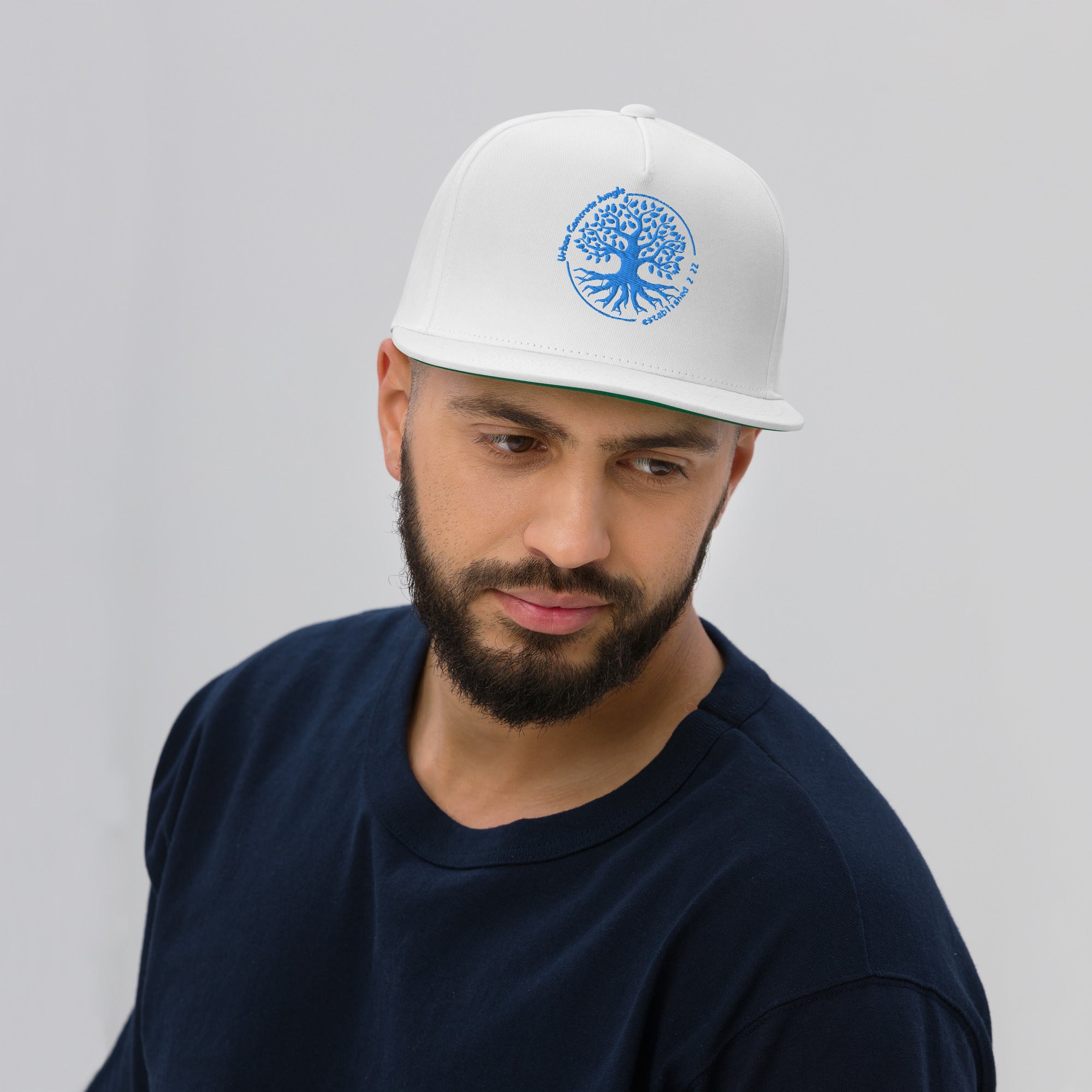 Flat Bill Cap Multi Colors) Gface Urban Concrete Jungle