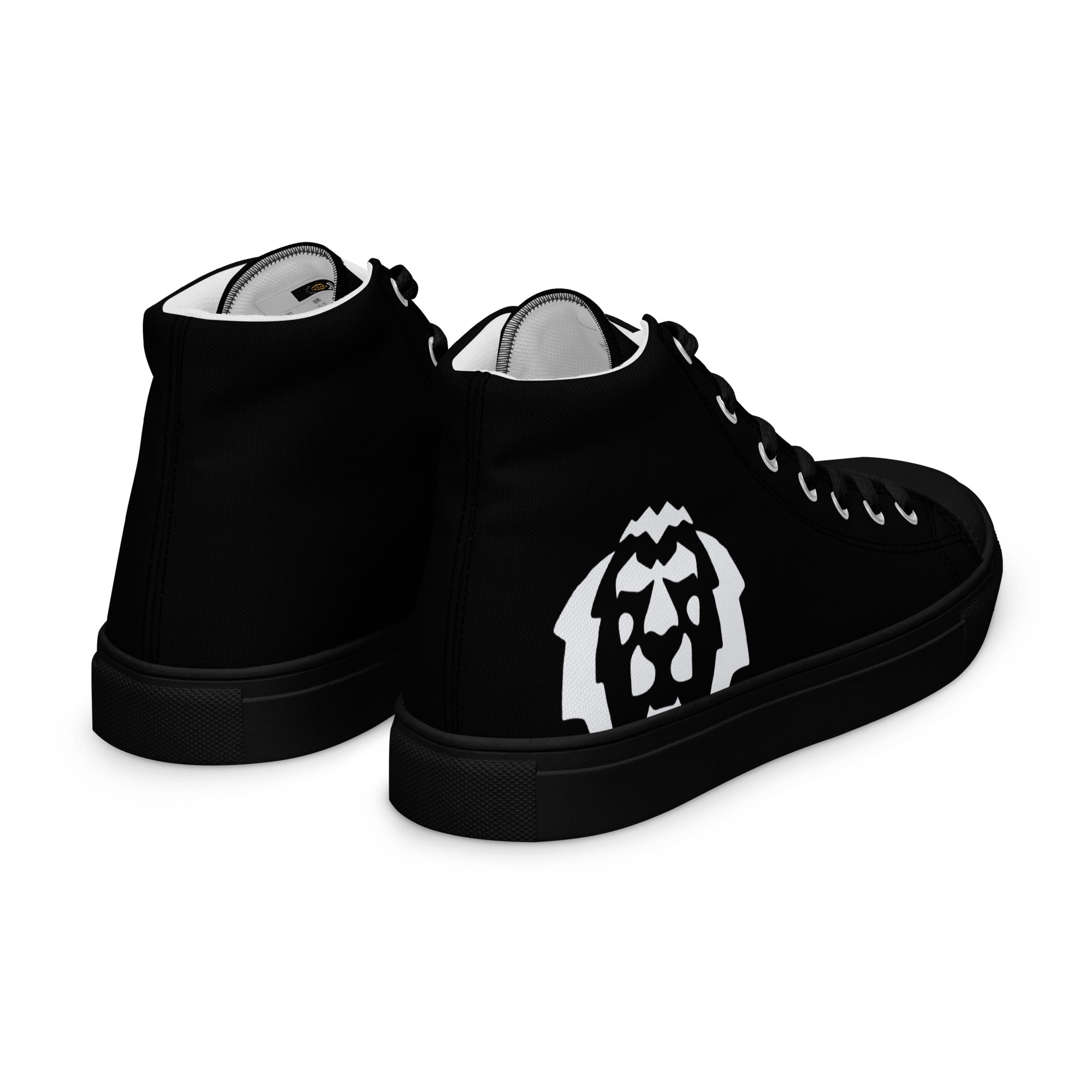 Gface Men’s high top canvas White Lion print