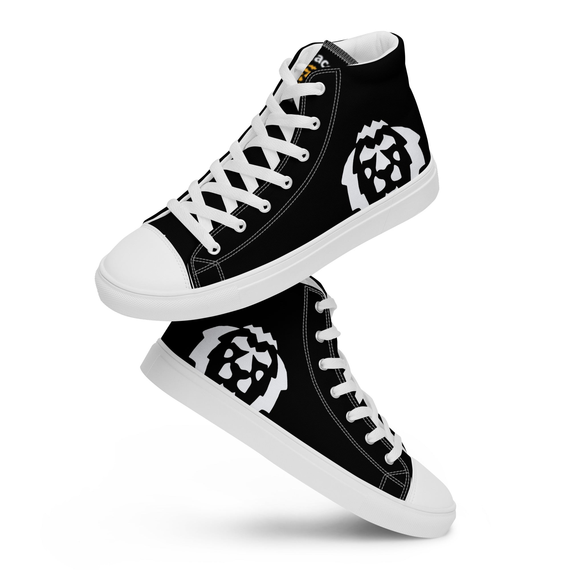 Gface Men’s high top canvas White Lion print