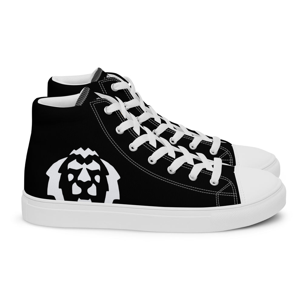 Gface Men’s high top canvas White Lion print