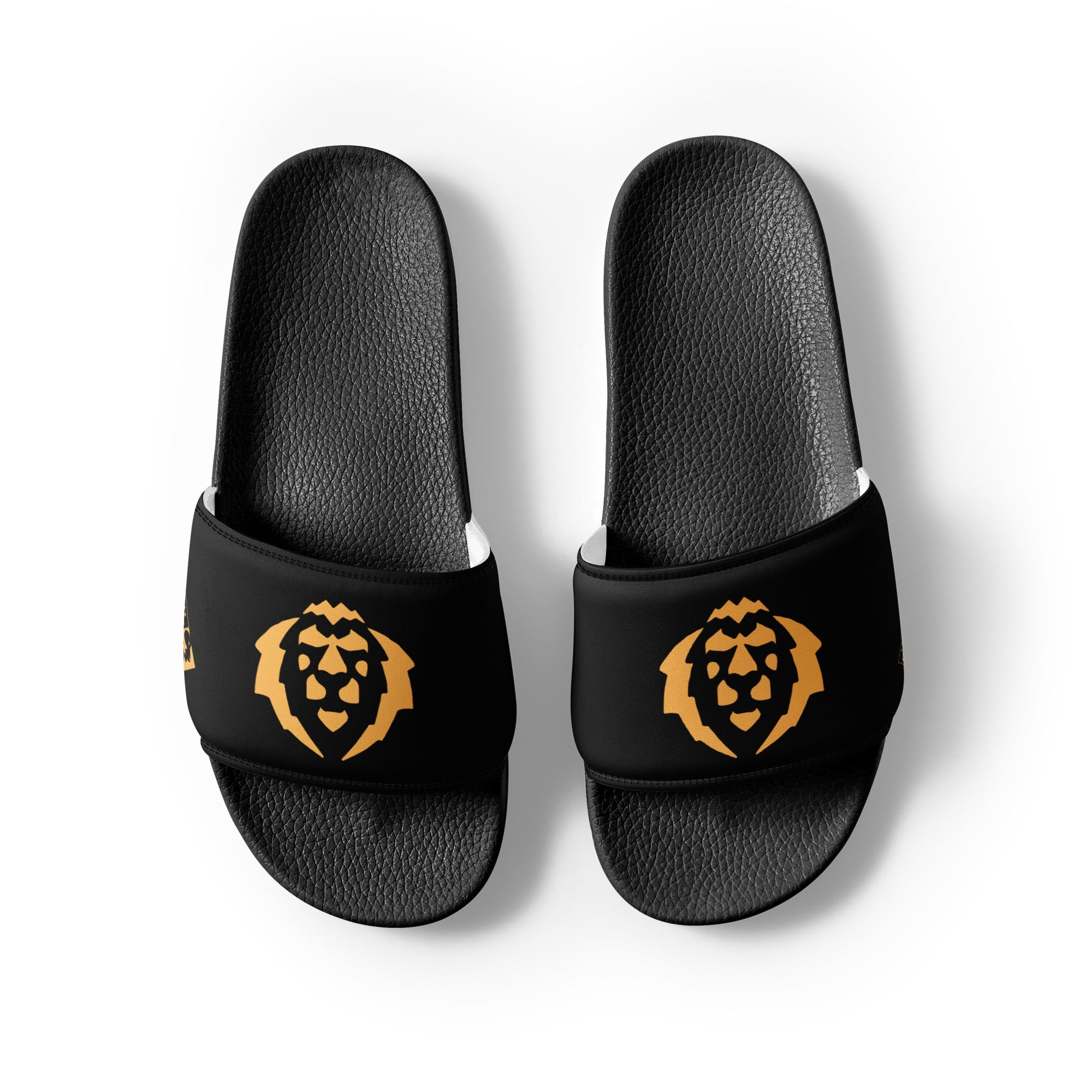 GFACE Men's Gold Lion slides