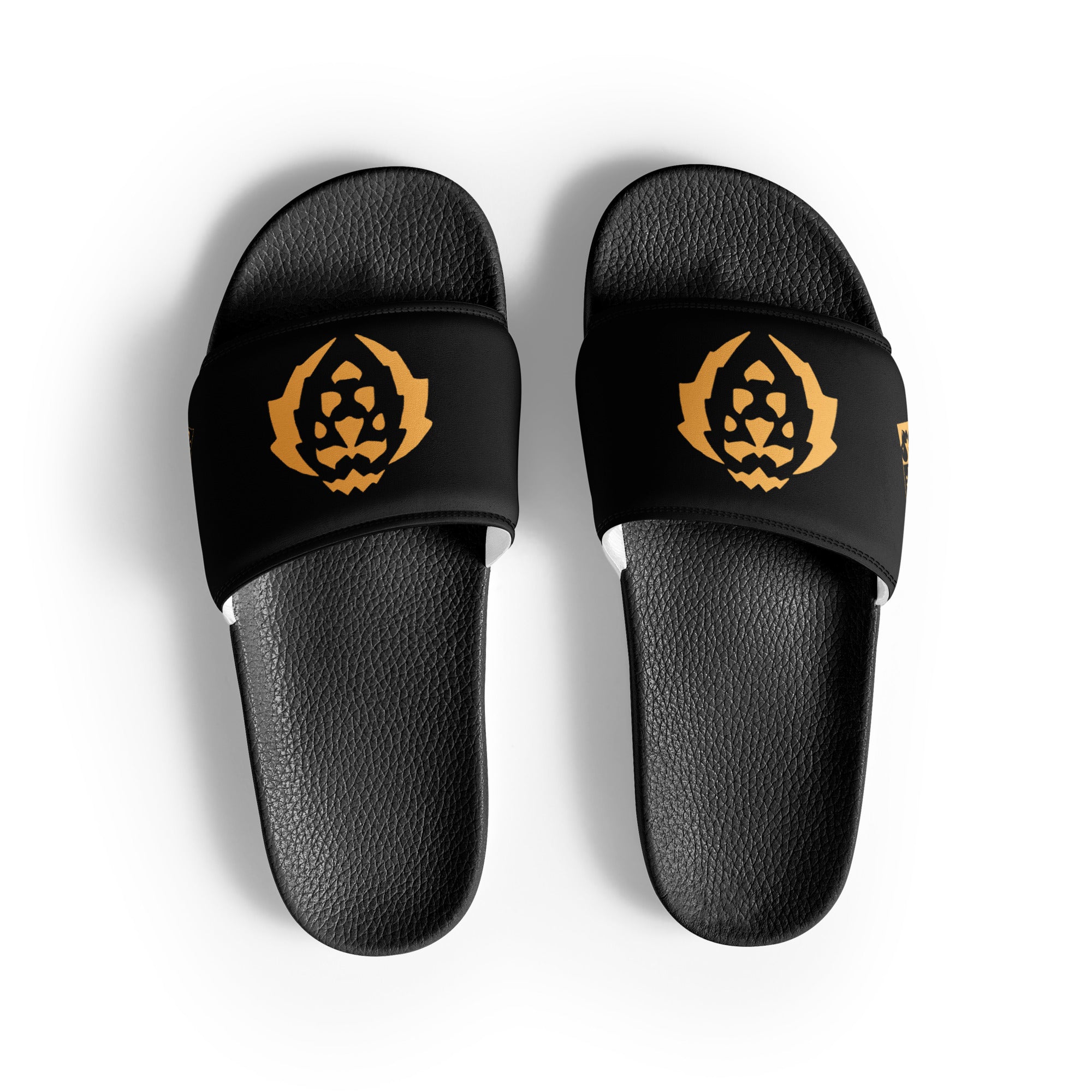 GFACE Men's Gold Lion slides