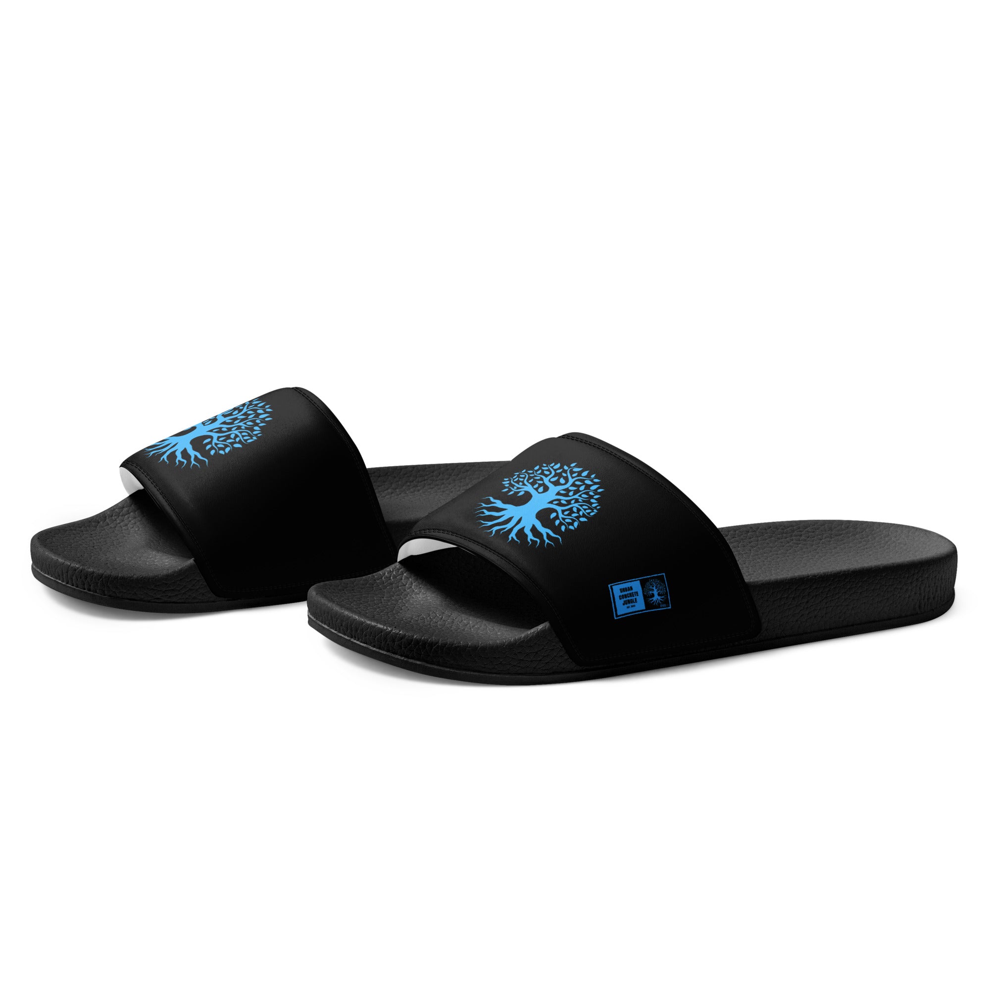 Men’s slides Gface Blue Urban Concrete Jungle