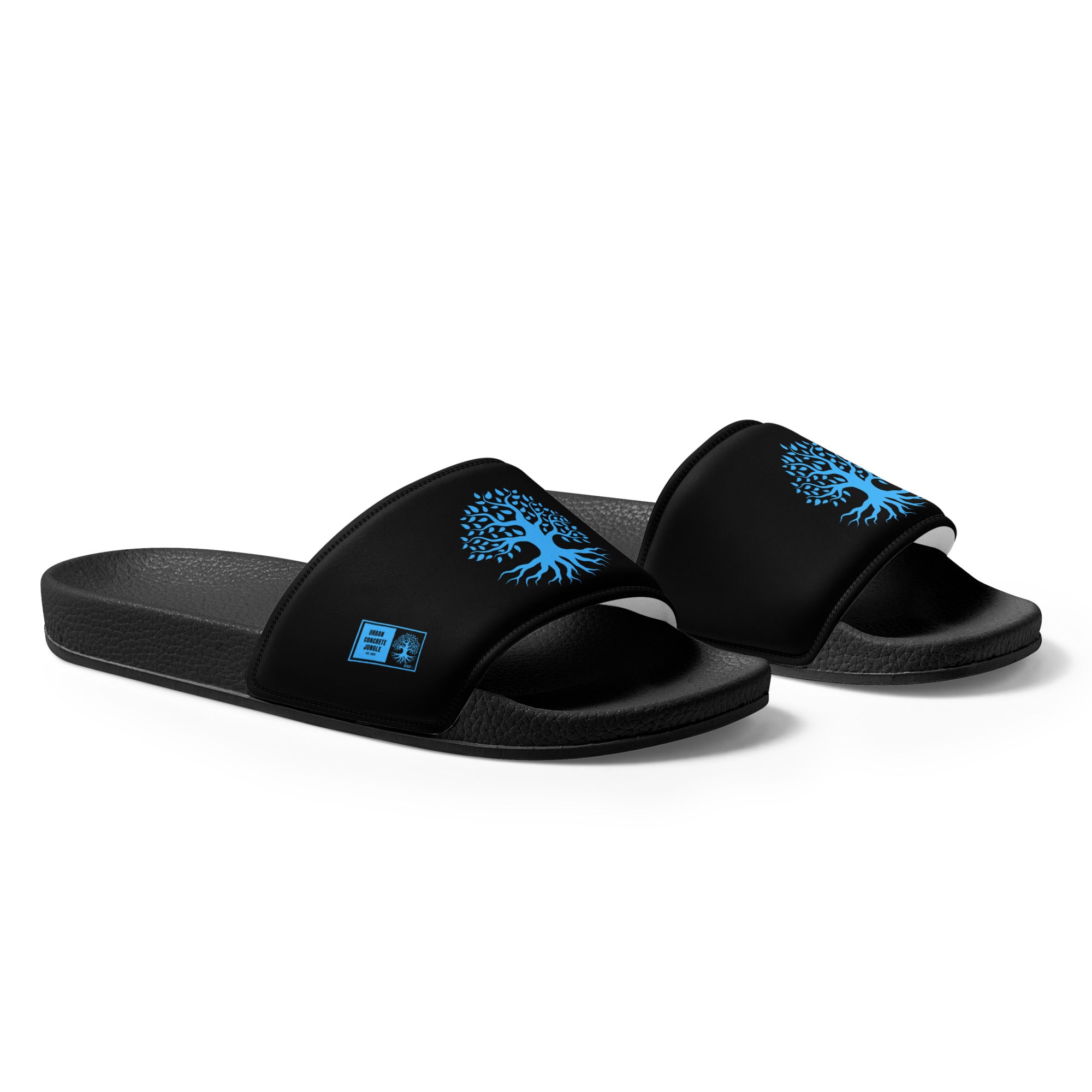 Men’s slides Gface Blue Urban Concrete Jungle