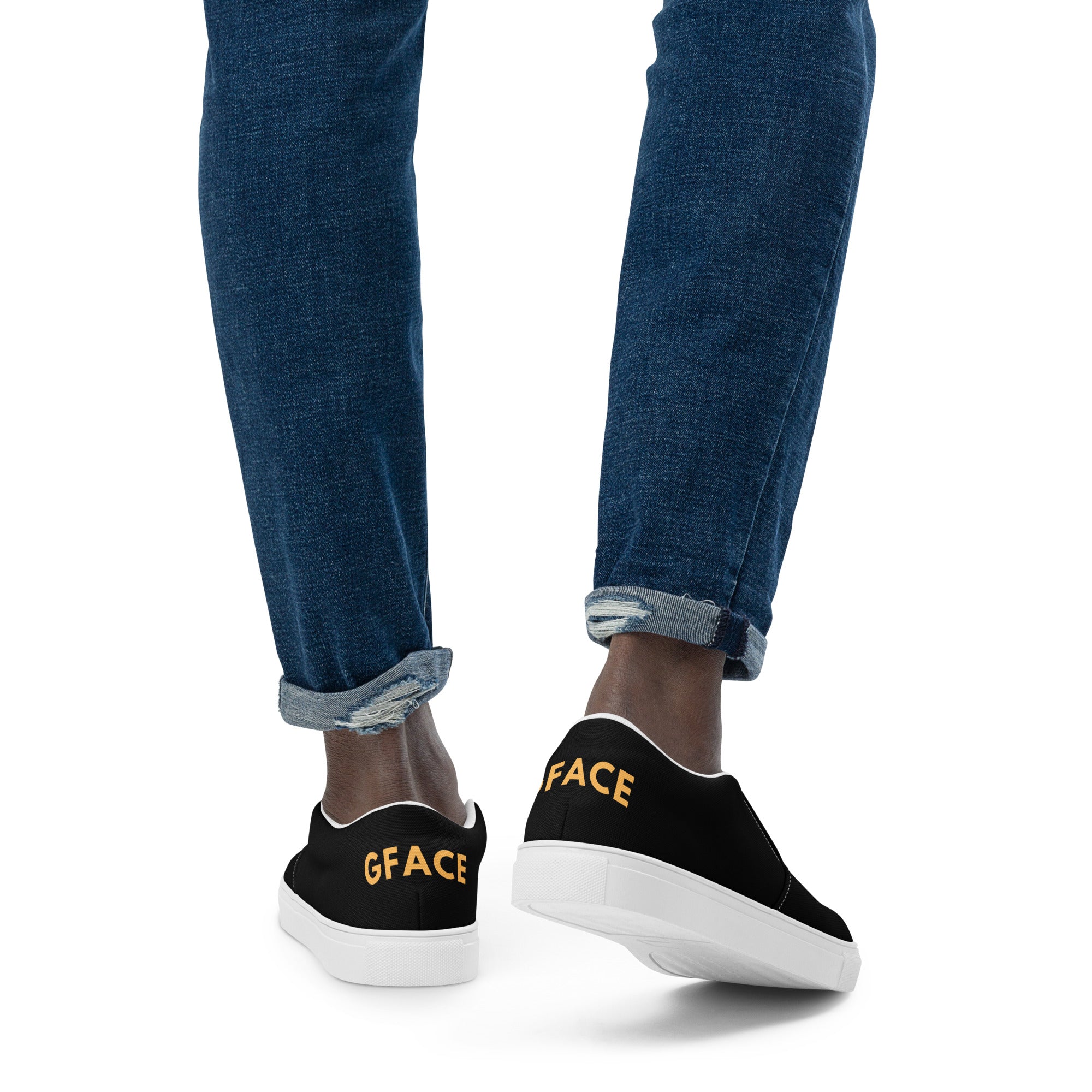 Gface Men’s slip-on canvas Gold Lion Logo