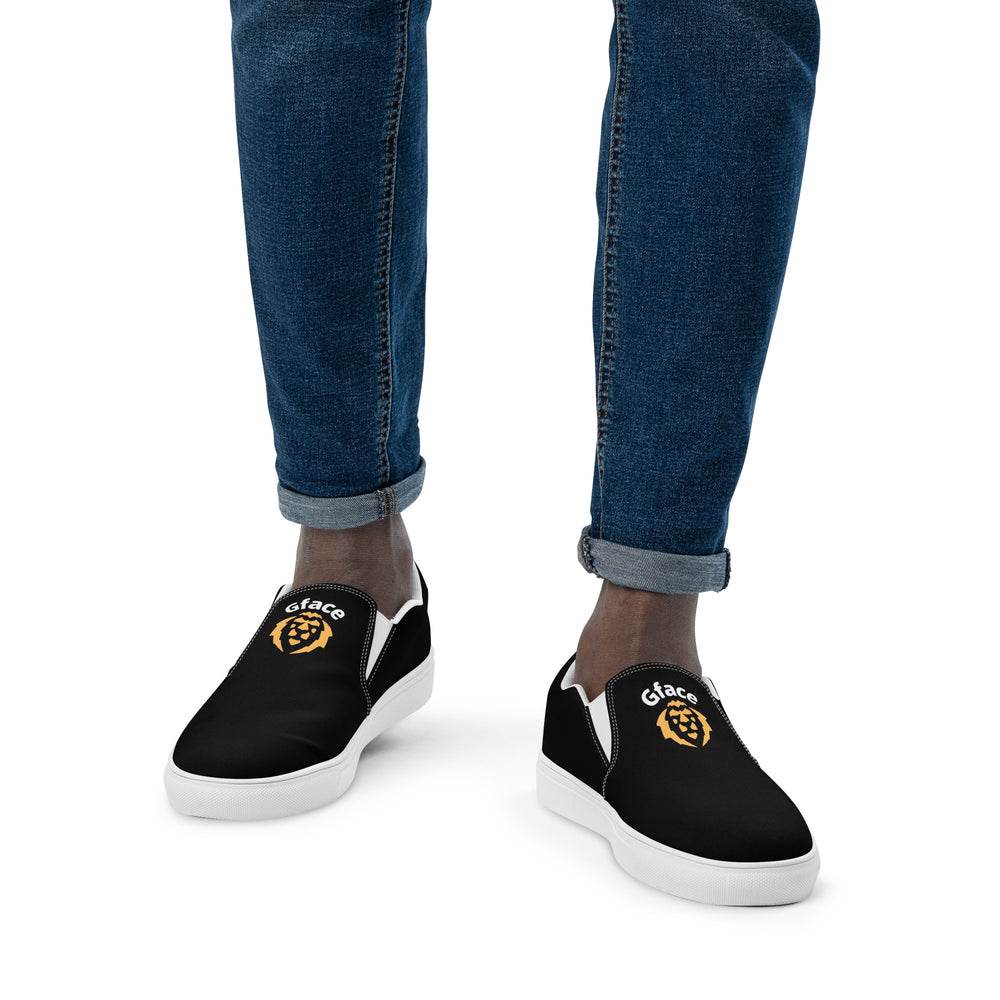 Gface Men’s slip-on canvas Gold Lion Logo