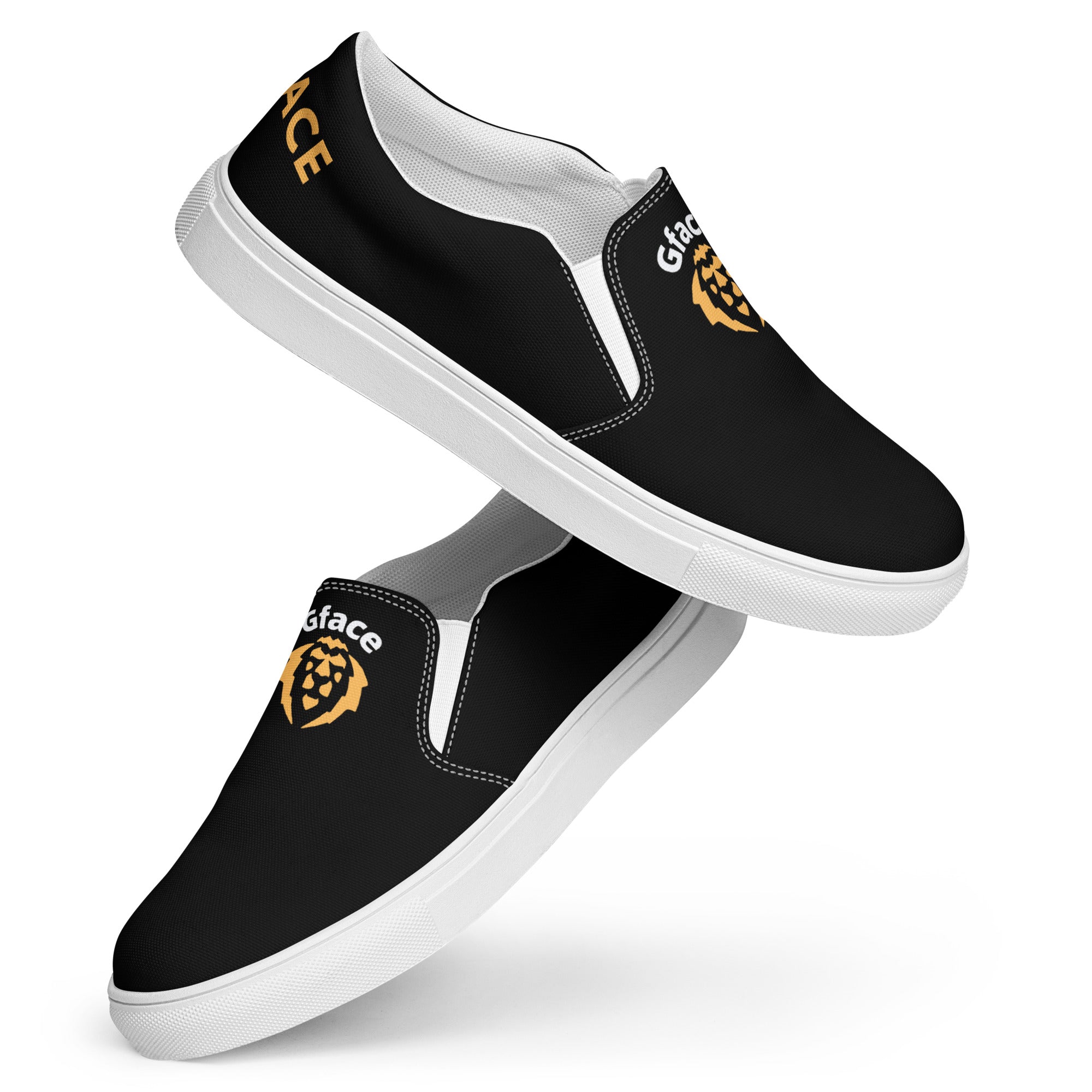 Gface Men’s slip-on canvas Gold Lion Logo