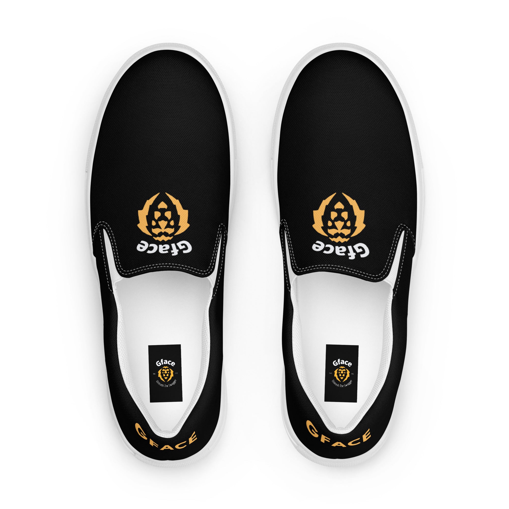 Gface Men’s slip-on canvas Gold Lion Logo