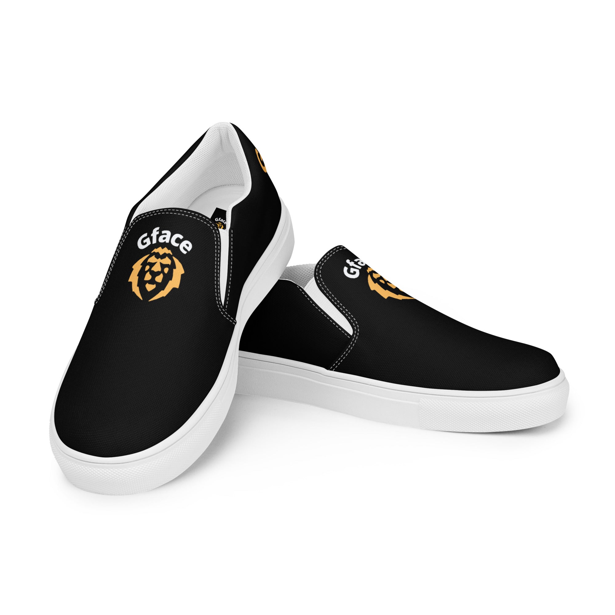 Gface Men’s slip-on canvas Gold Lion Logo