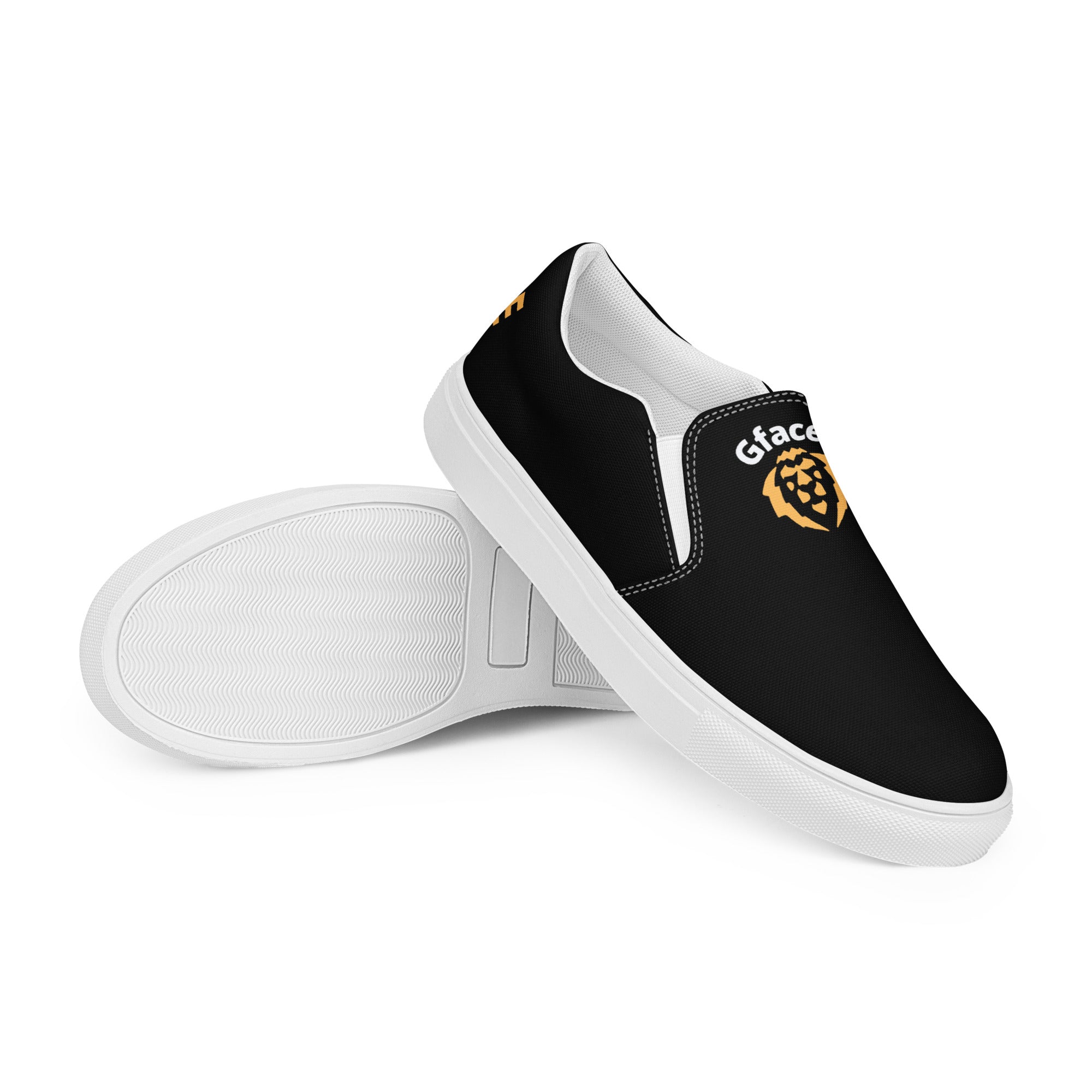 Gface Men’s slip-on canvas Gold Lion Logo