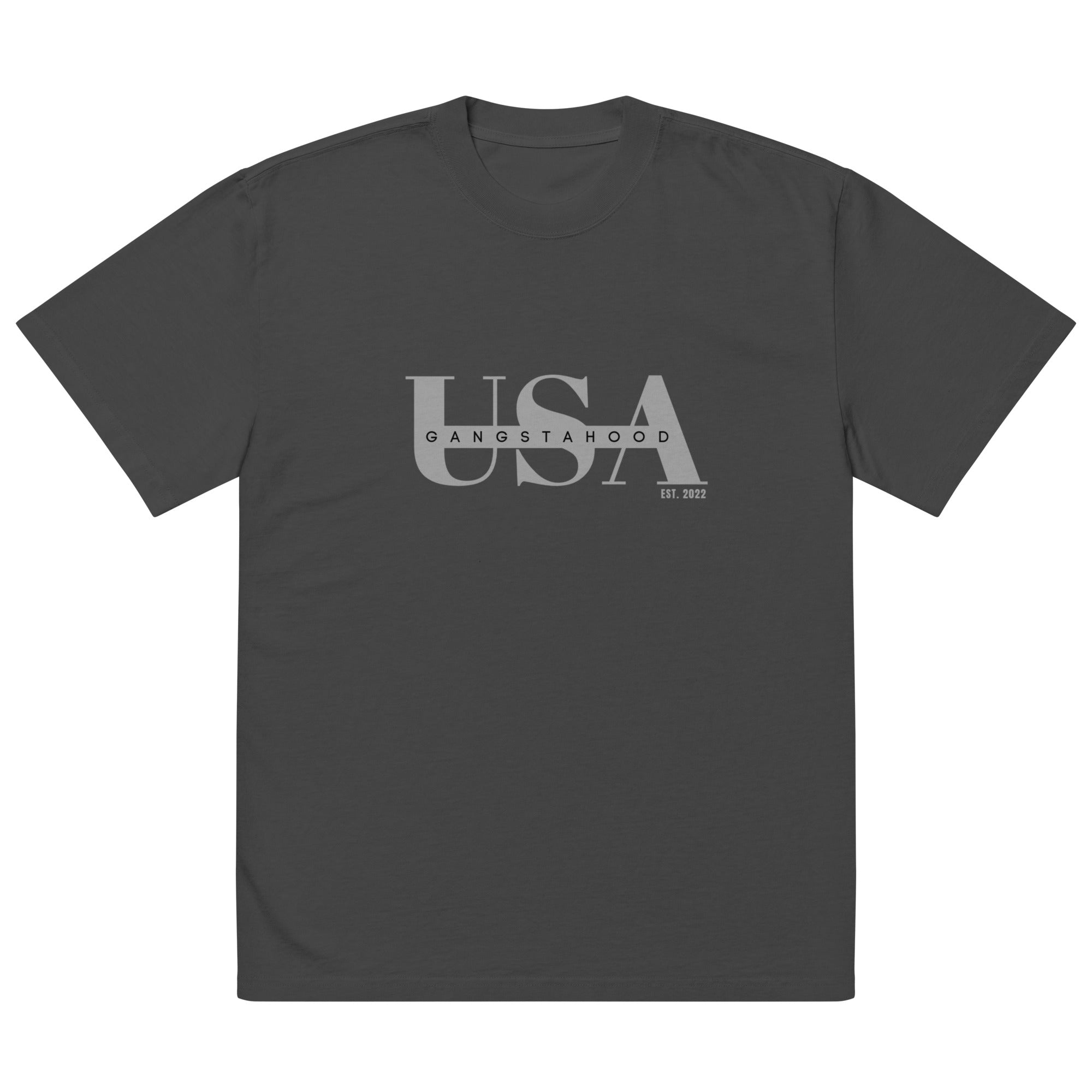 Oversized faded t-shirt Gangstahood Usa