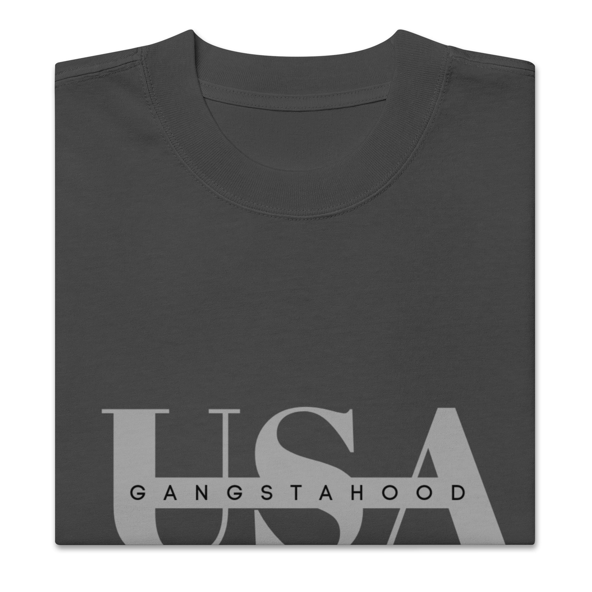 Oversized faded t-shirt Gangstahood Usa