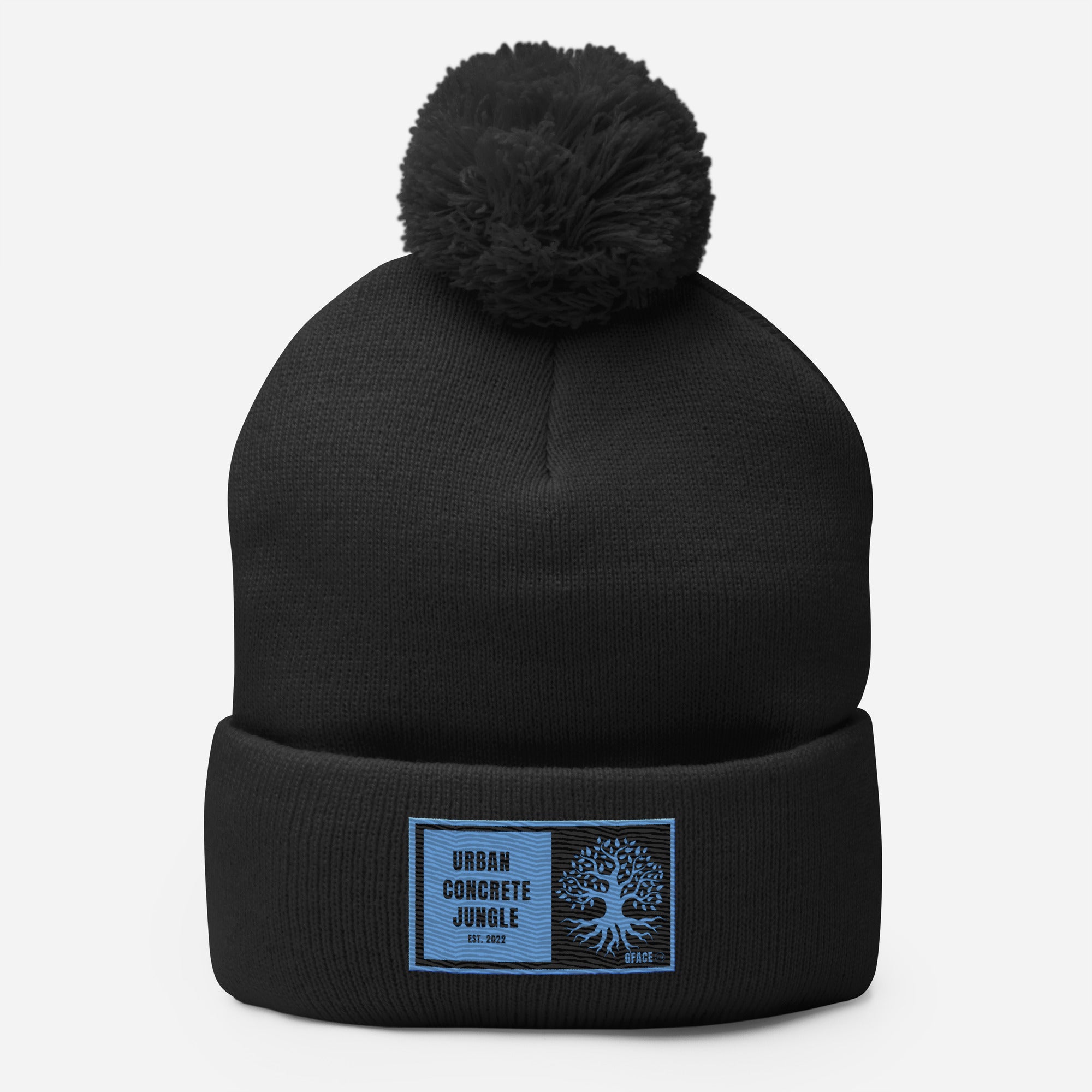 Pom-Pom Beanie GFACE Blue URBAN CONCRETE JUNGLE